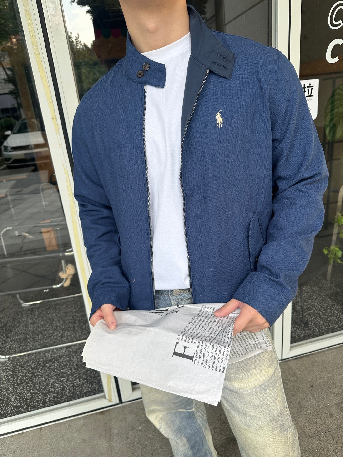 2026 New RL Logo Embroidered Double-Breasted Jacket (25298-C15)