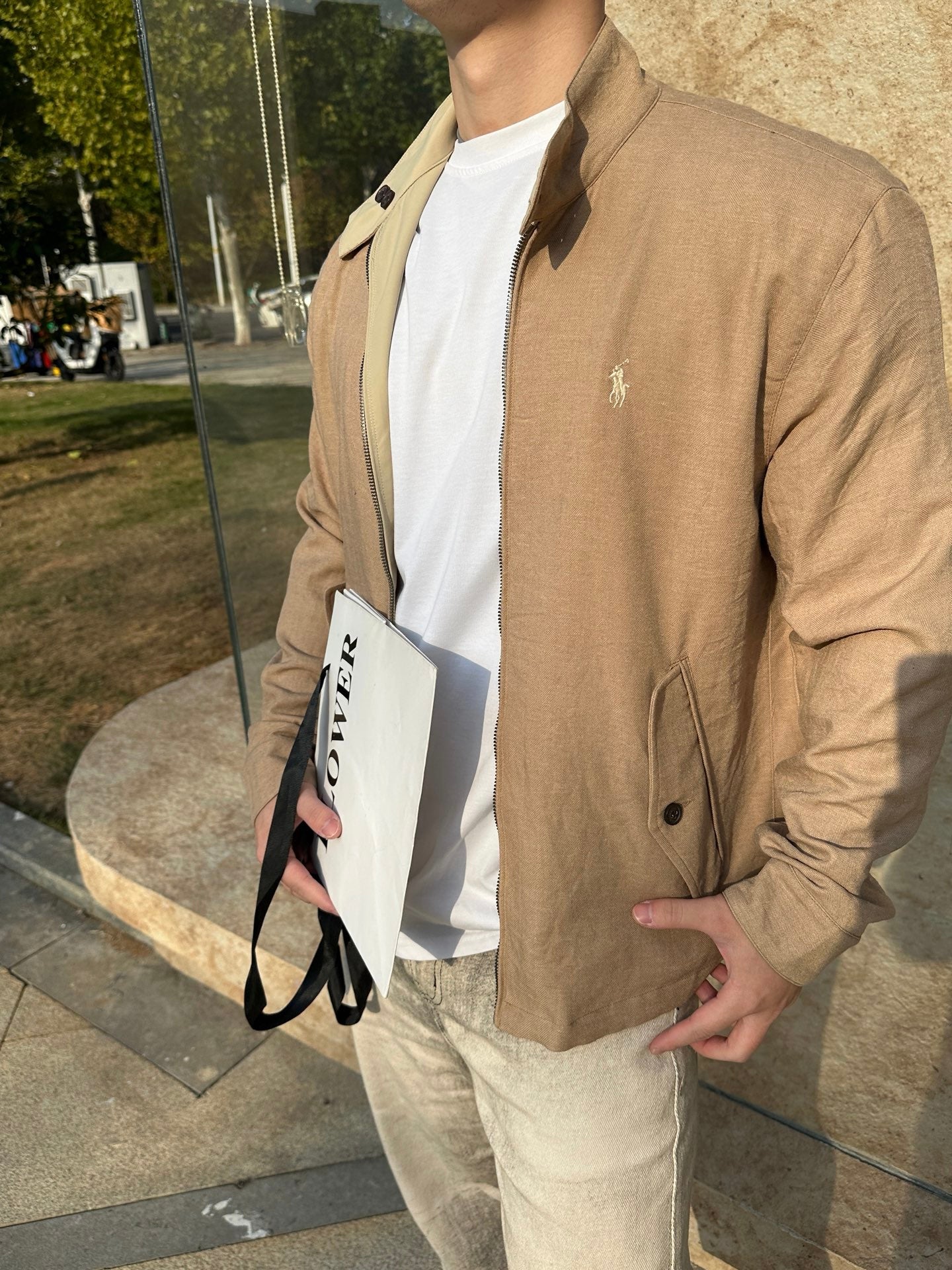 2026 New RL Logo Embroidered Double-Breasted Jacket (25298-C15)