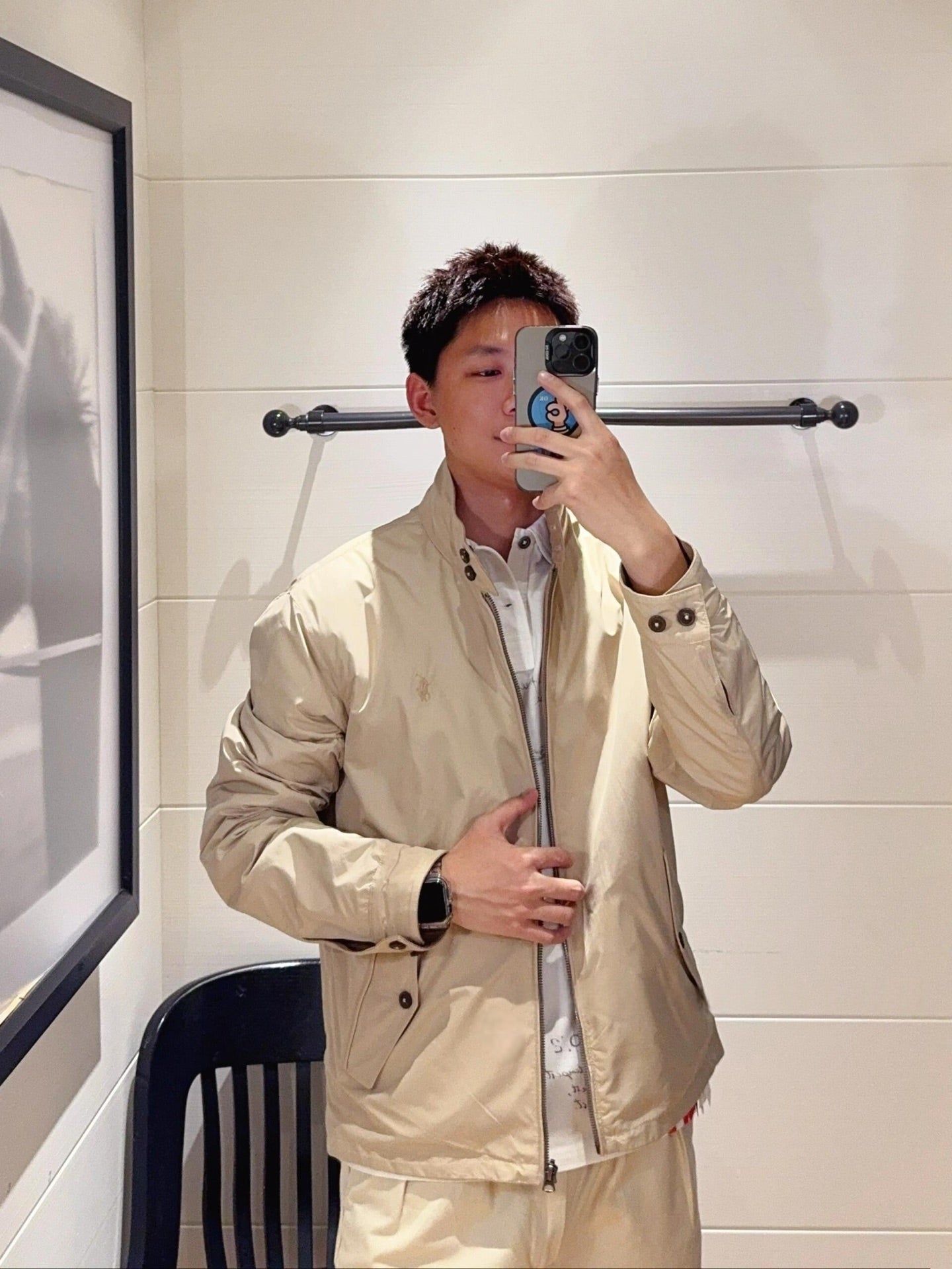 2026 New RL Logo Embroidered Double-Breasted Jacket (25298-C15)