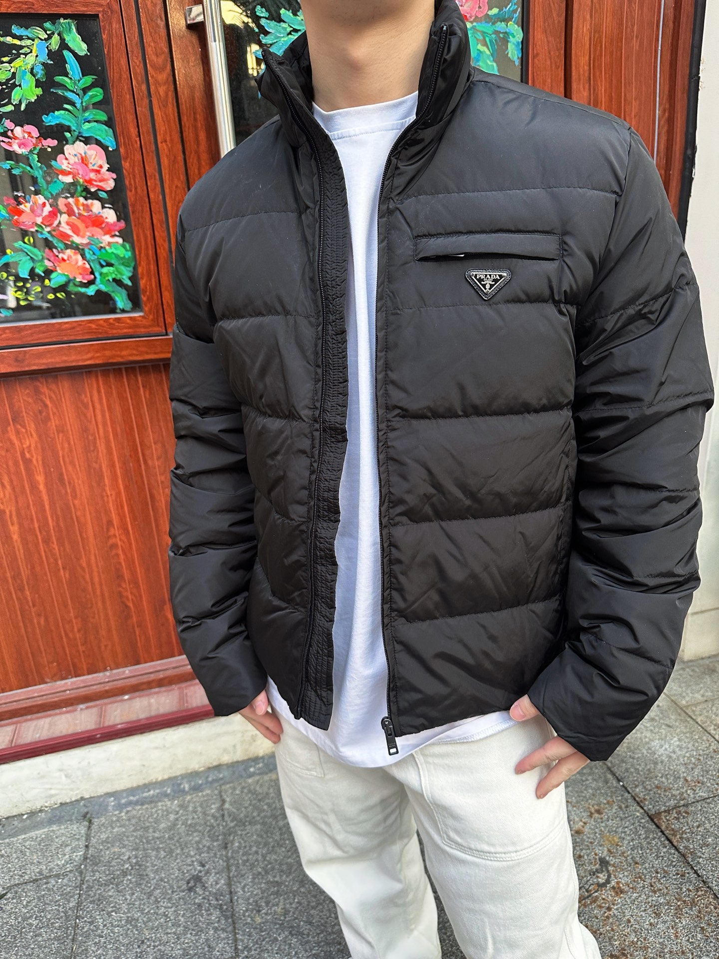 2026 New Triangle Brand Pocket Down Jacket (25297-D65)