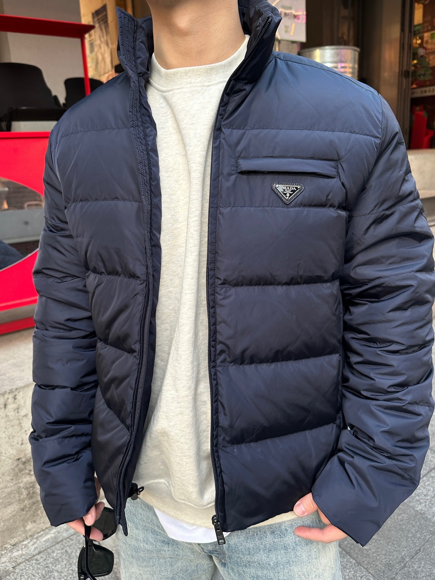 2026 New Triangle Brand Pocket Down Jacket (25297-D65)