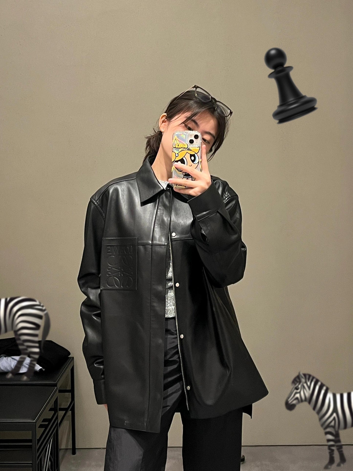 2026 New Way Pocket Zip Leather Jacket (CC909-D10)