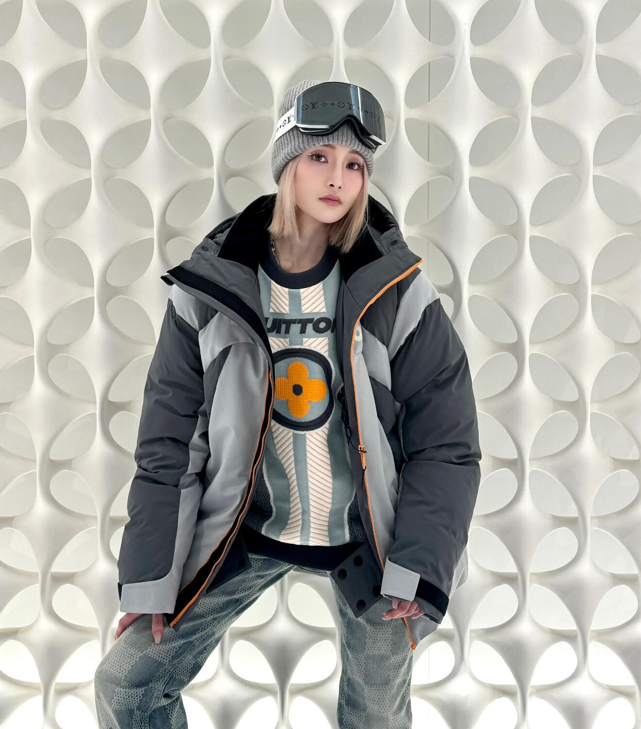 2026 New LY Floral Ski Down Jacket (25353-F60)