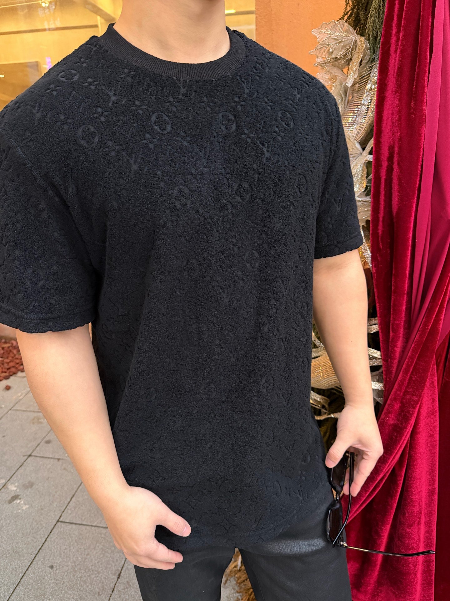 2026 New LY Embossed Terry T-Shirt (25325-A20)