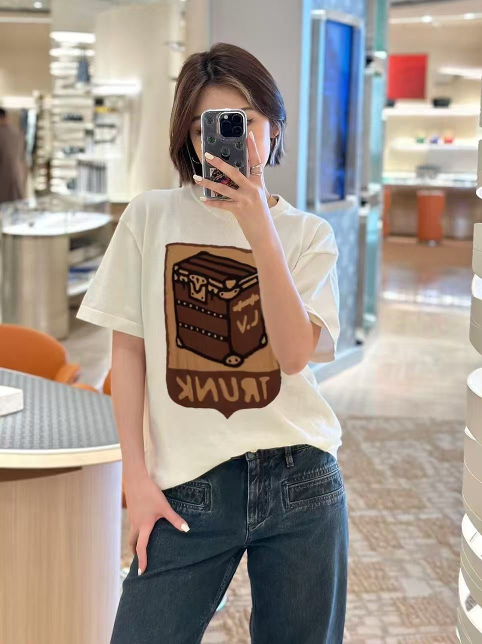 2026 New LY Geometric Knit T-Shirt (AA520-A75)