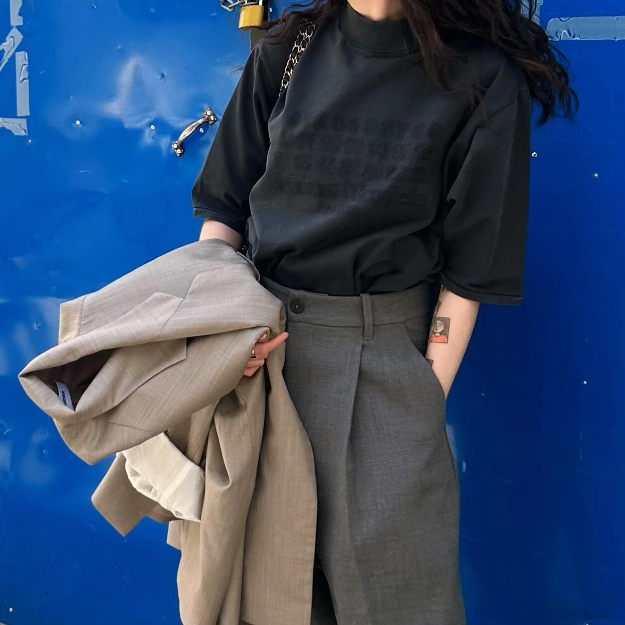 2026 New Ma Embroidered Print T-Shirt (25234-A20)