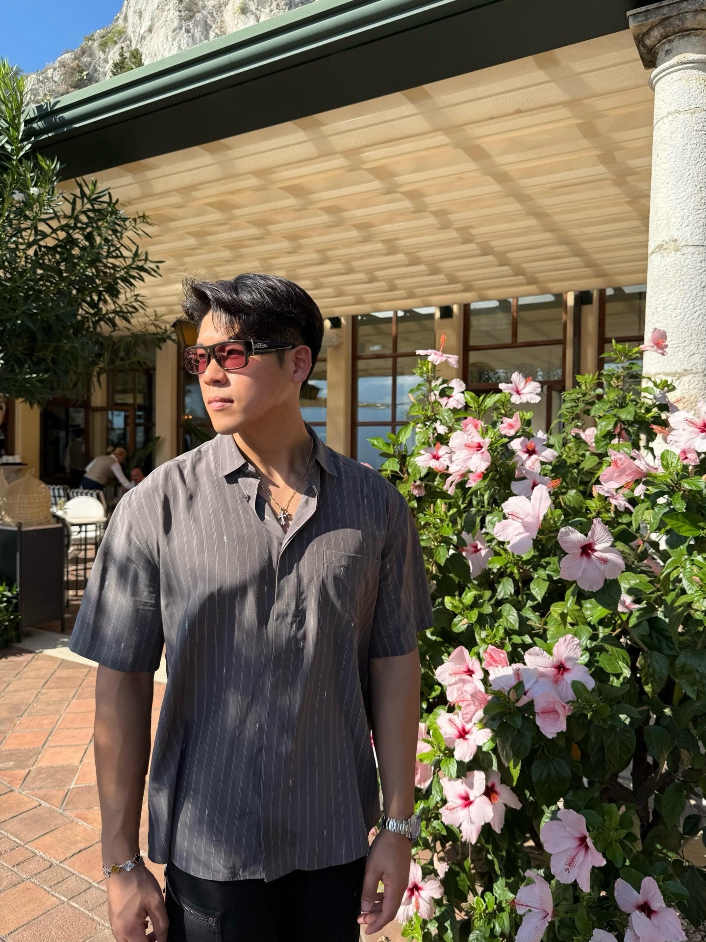 2026 New Saint L Logo Jacquard Short-Sleeve Shirt (AA549-A80)