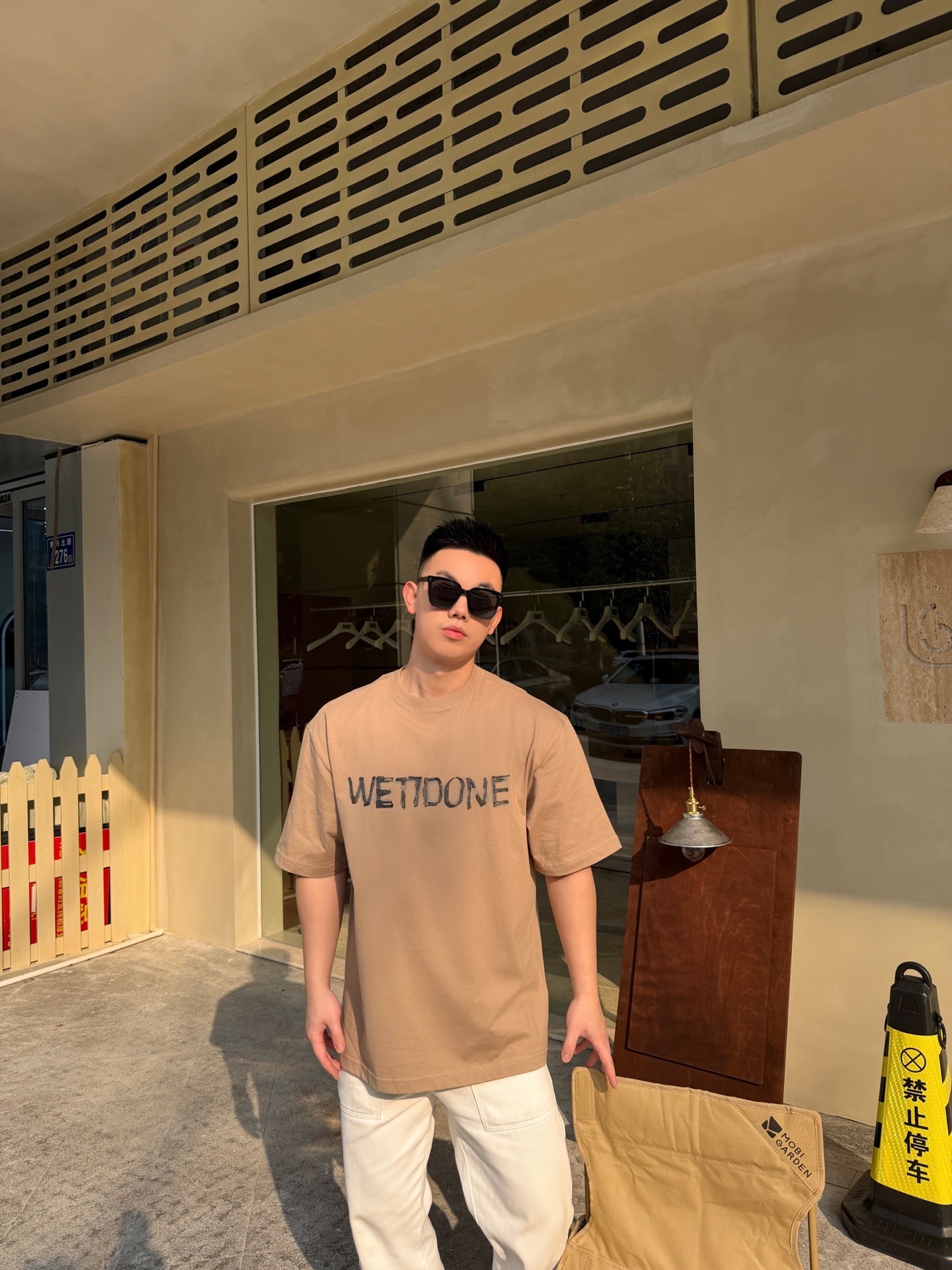 2026 New WE11 Printed Hand-Painted Short-Sleeved Shirt (AA557-A10)