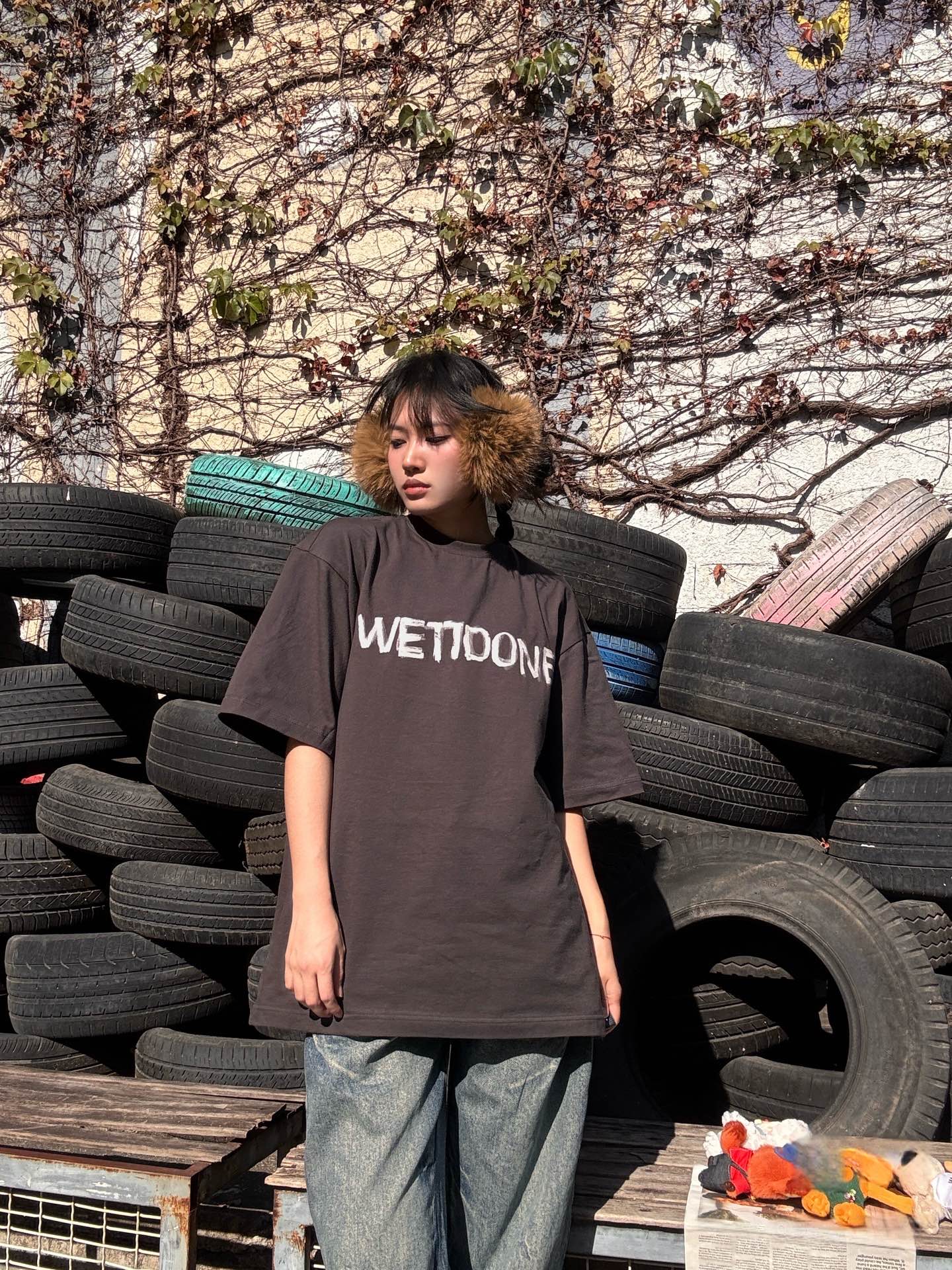 2026 New WE11 Printed Hand-Painted Short-Sleeved Shirt (AA557-A10)