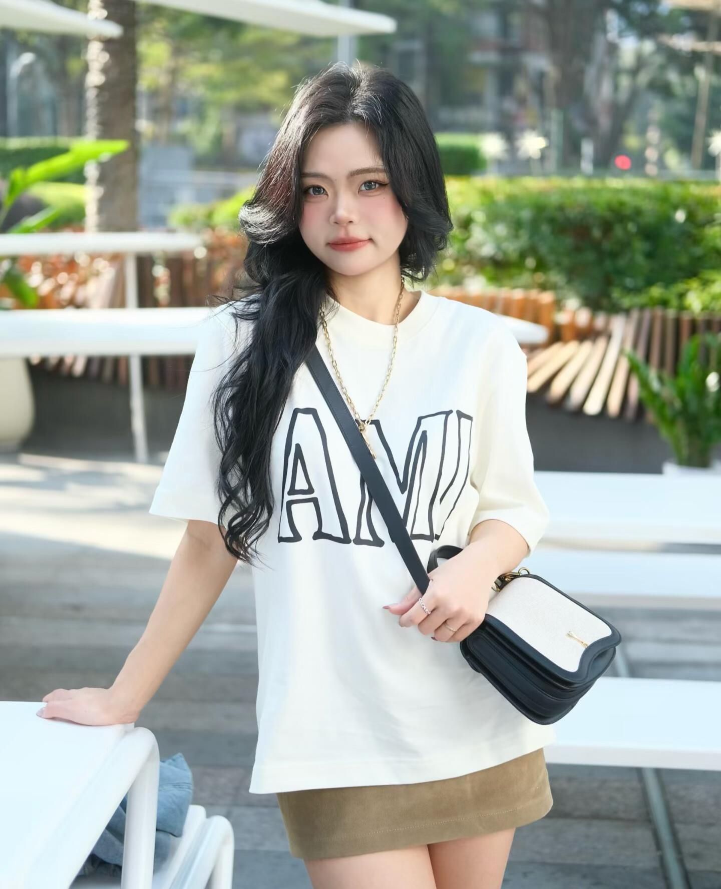 2026 New Heart A Letter Print Box-Fit Short-Sleeved T-Shirt (BB813-A15)