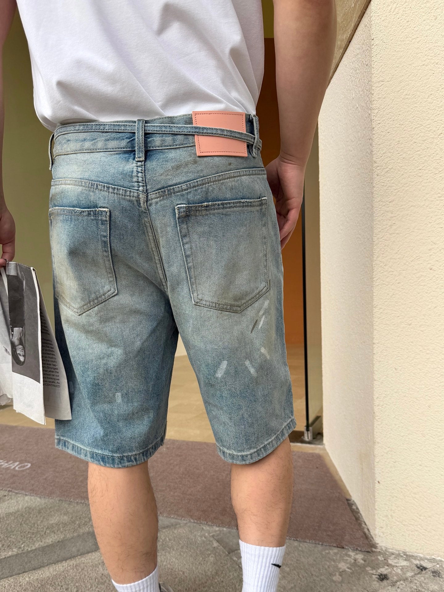 2026 New Acn Ink-Washed Denim Shorts (CC956-B00)