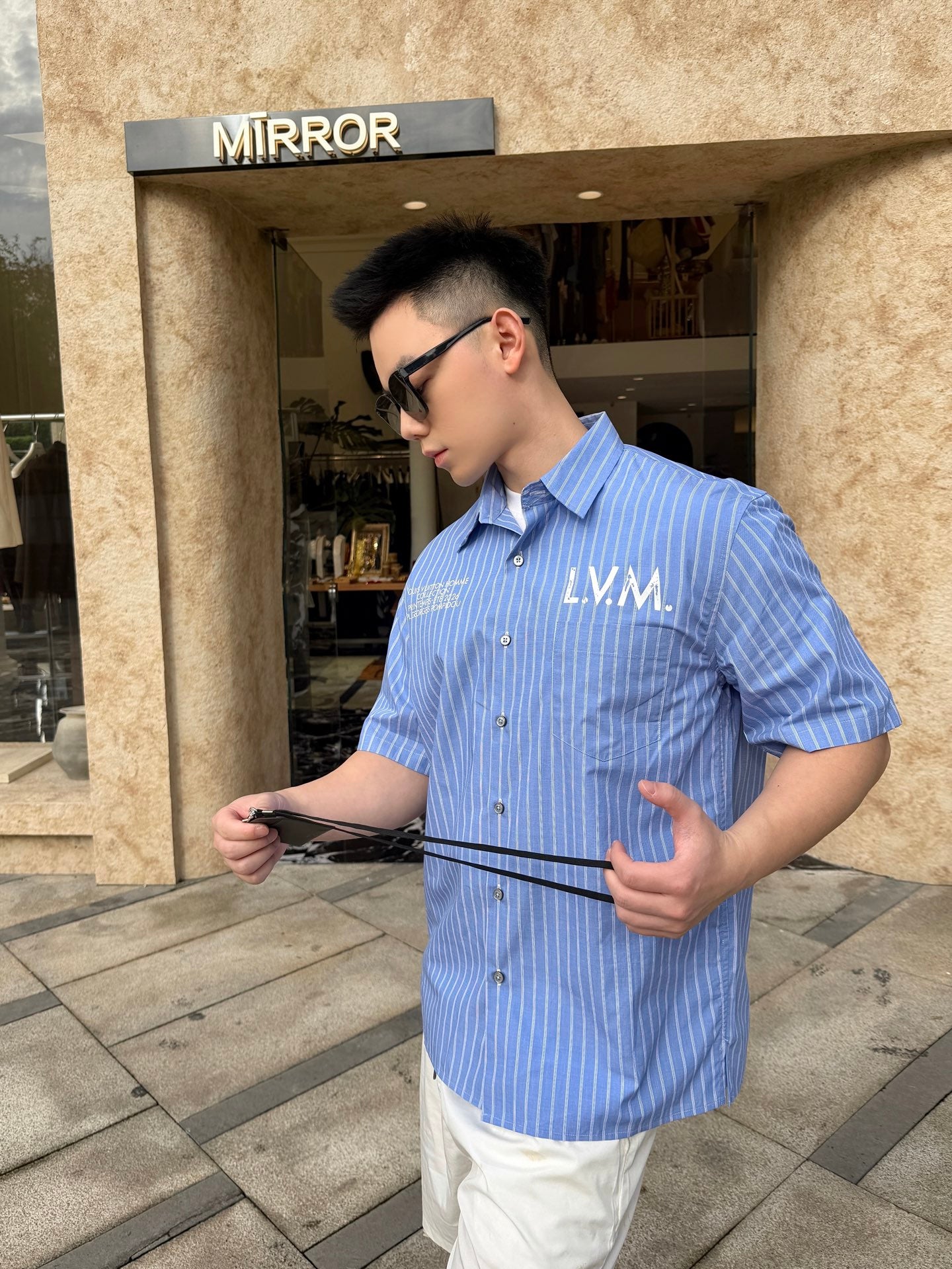 2026 New LY Logo Pocket Short-Sleeve Shirt (BB805-A85)