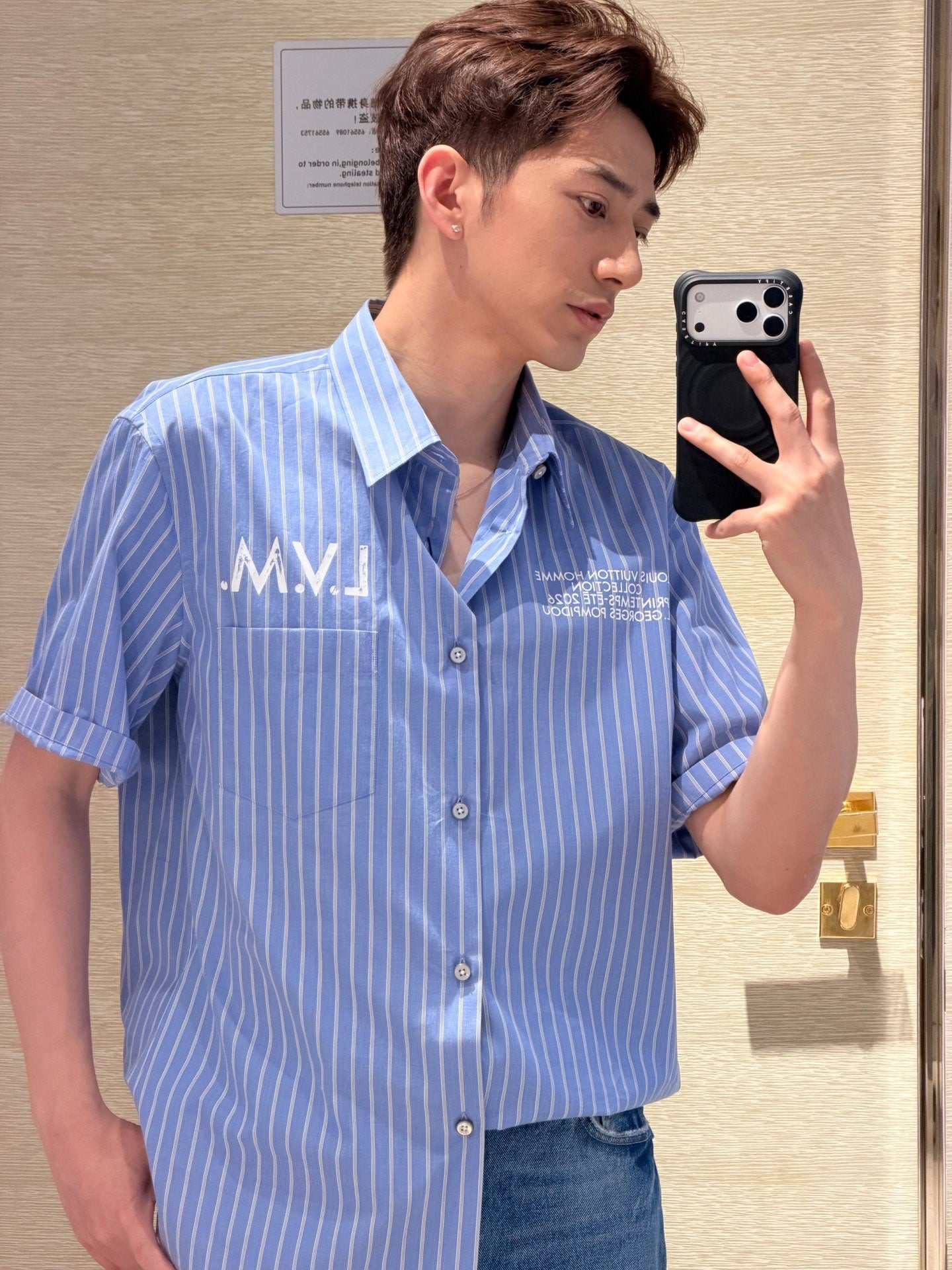 2026 New LY Logo Pocket Short-Sleeve Shirt (BB805-A85)