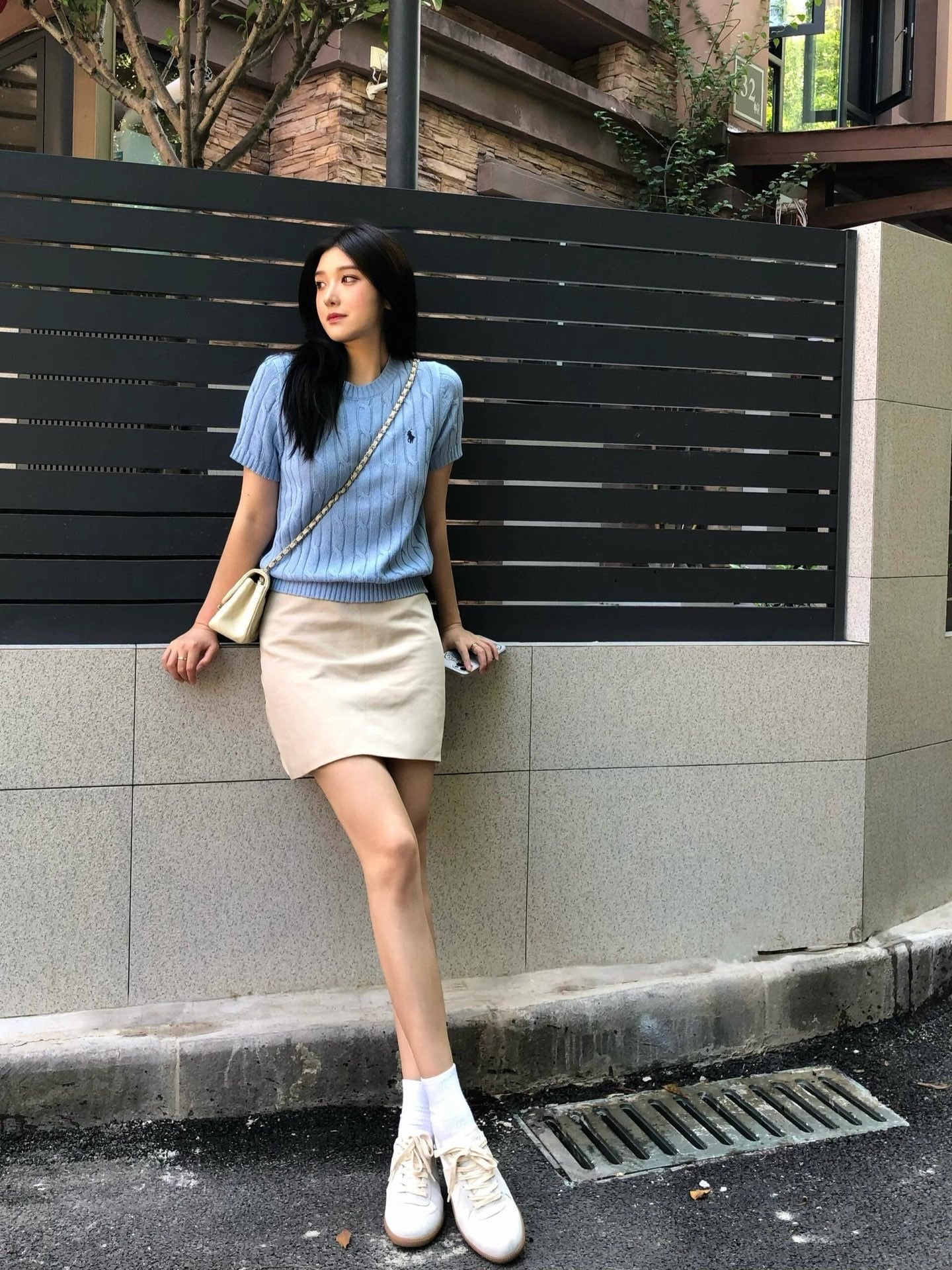 2026 Women’s RL Twisted-Knit Short-Sleeved Jumper (FF720)