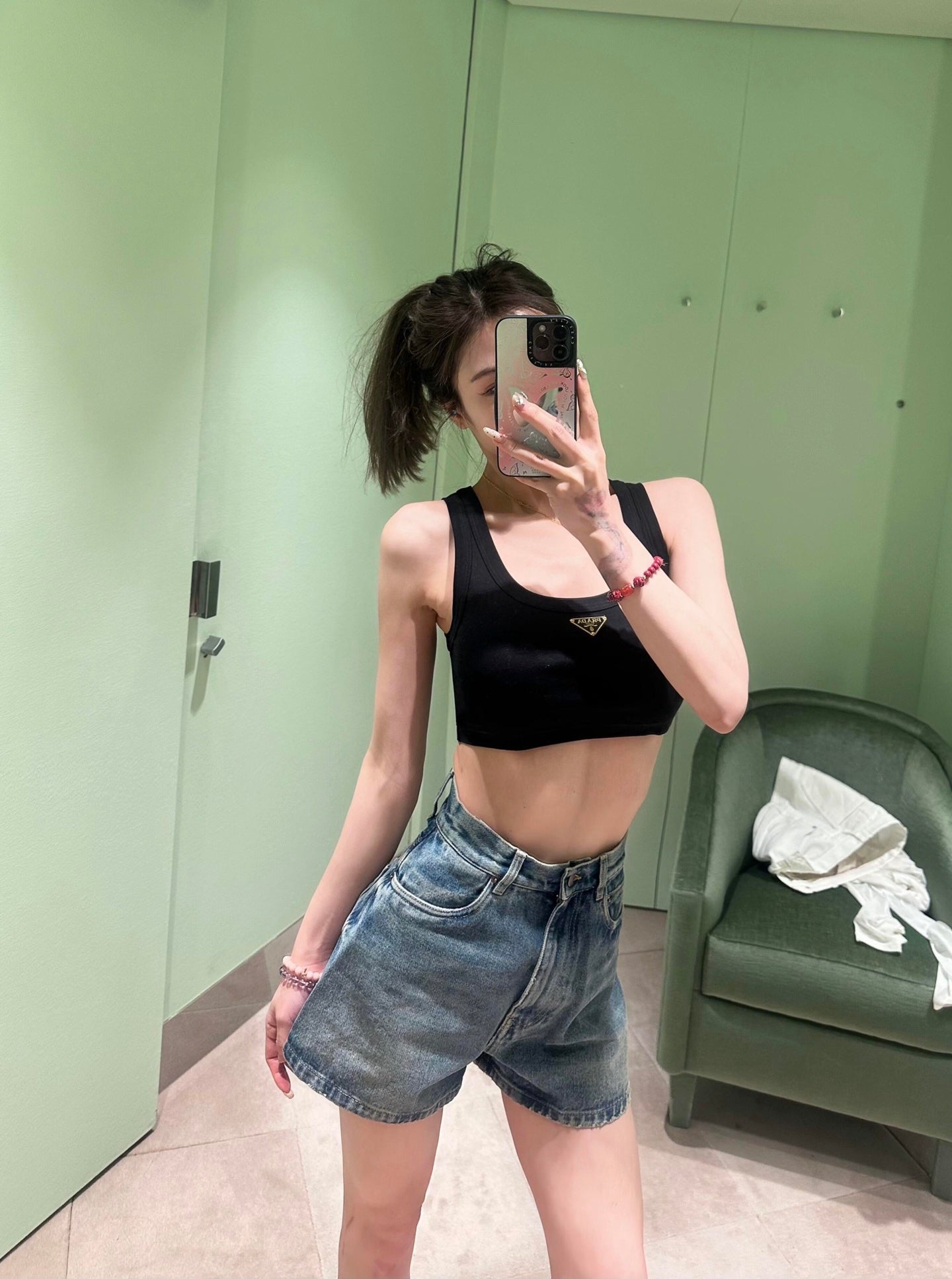 2026 Women’s Triangle Brand Short-Sleeve Tank Top (FF710)
