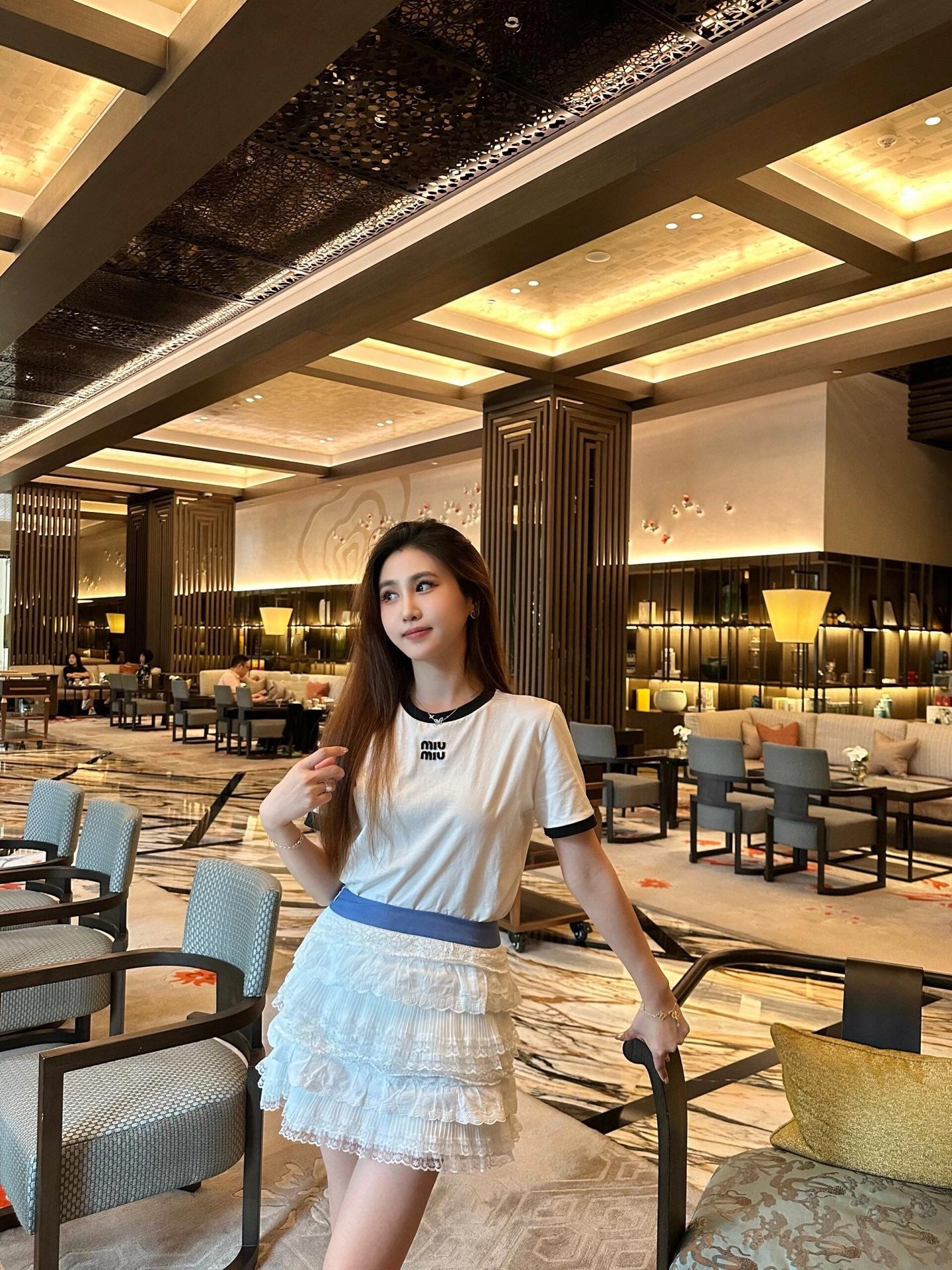 2026 Women’s Patchwork Embroidered Short-Sleeved T-Shirt (FF704)