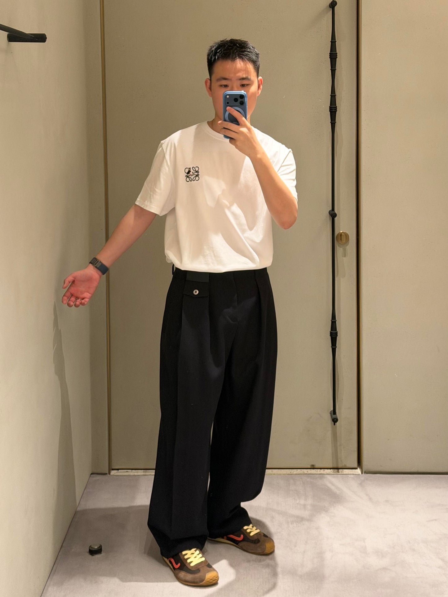 2026 New Way Leather-Trimmed Casual Trousers (BB792-B85)