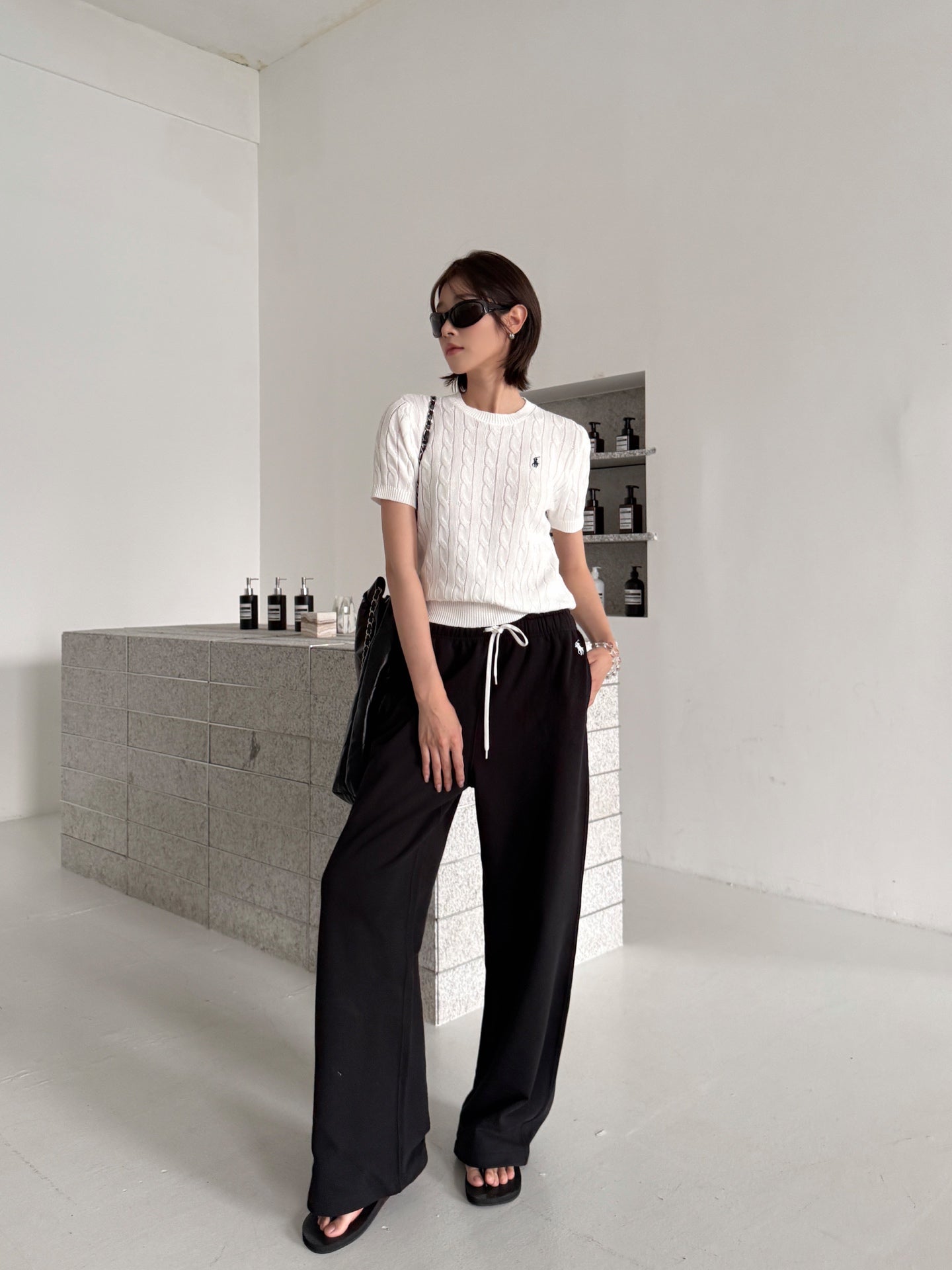 2026 Women’s RL Embroidered Casual Trousers  (FF727)