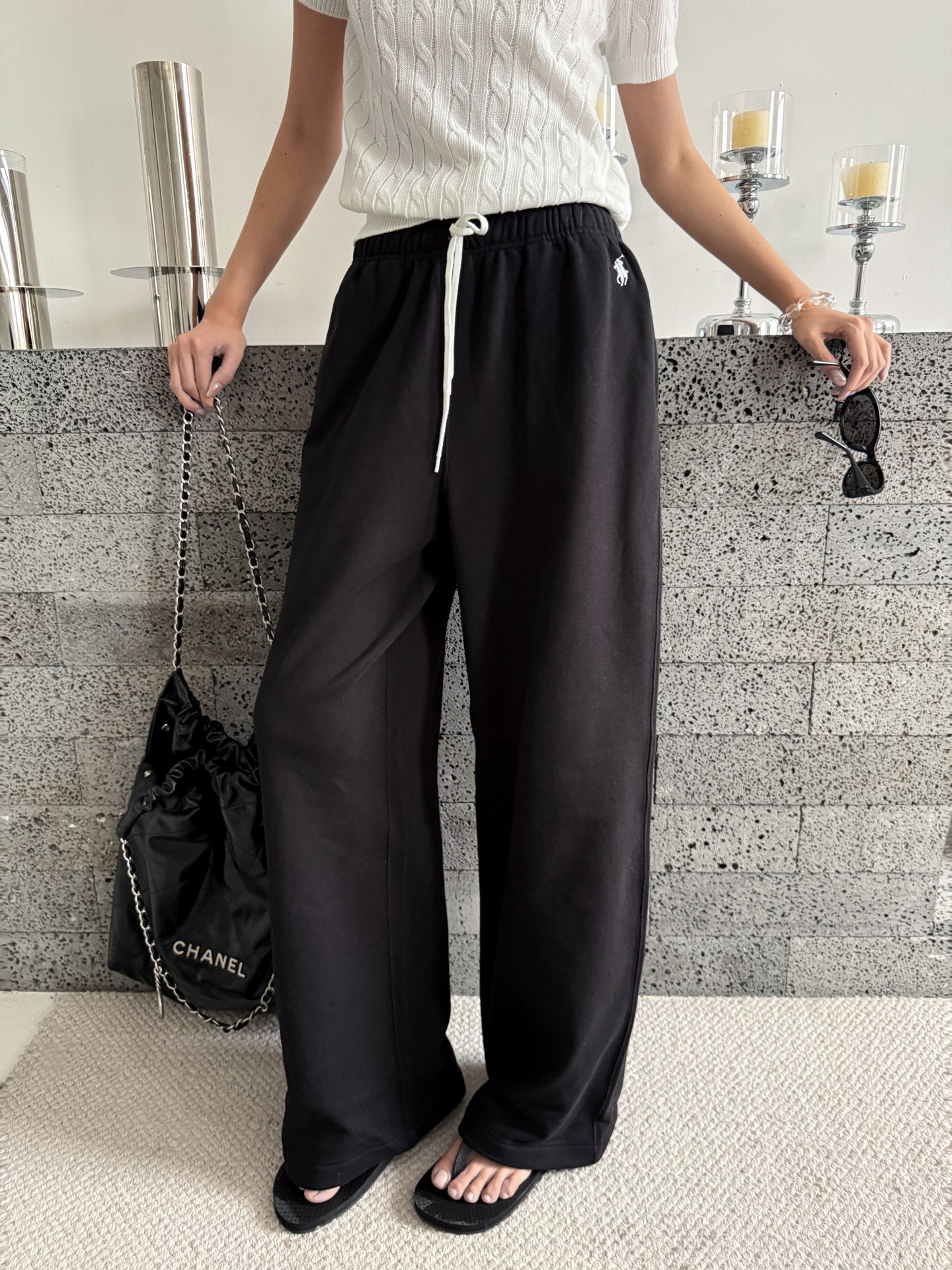 2026 Women’s RL Embroidered Casual Trousers  (FF727)