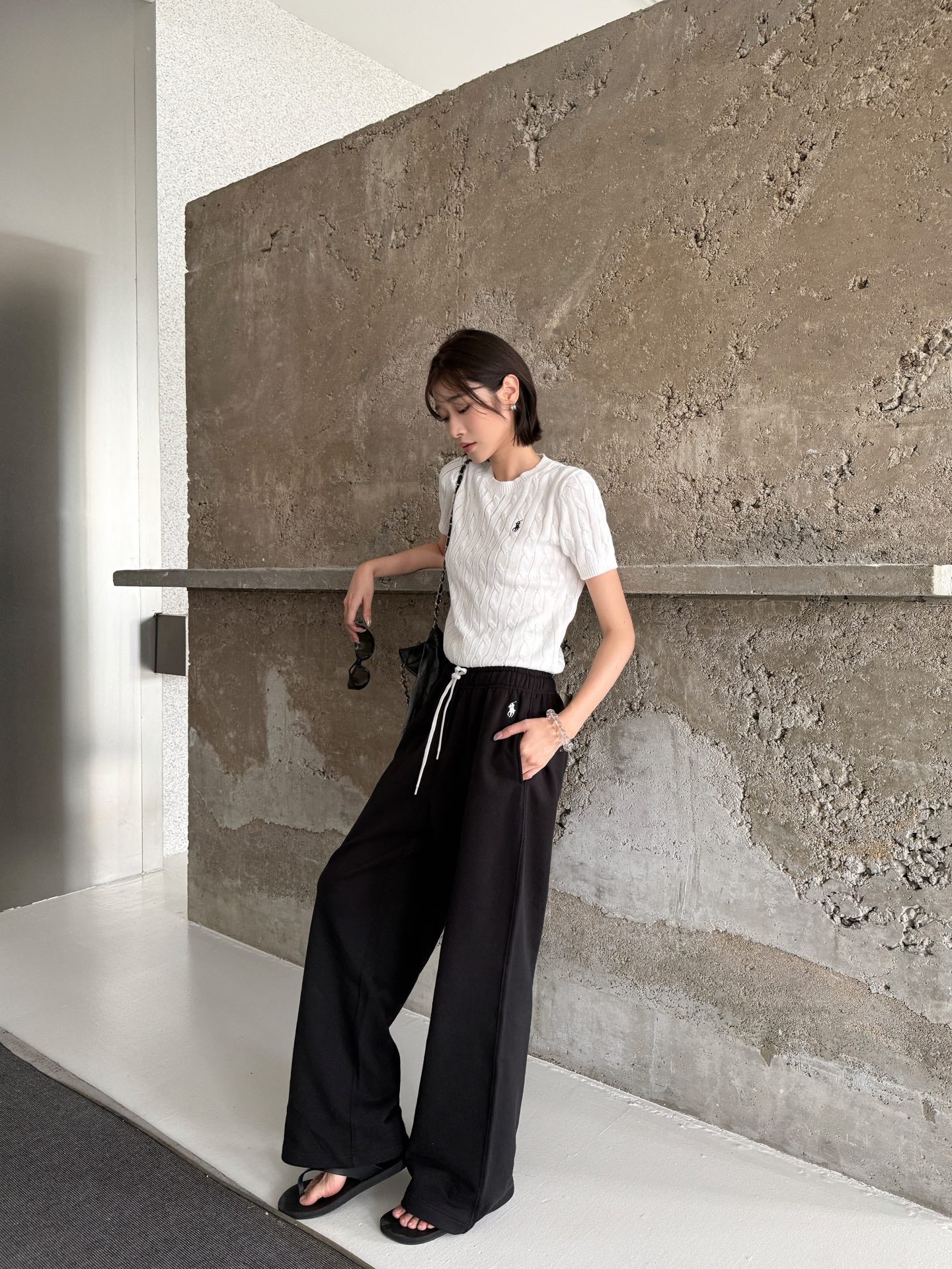 2026 Women’s RL Embroidered Casual Trousers  (FF727)