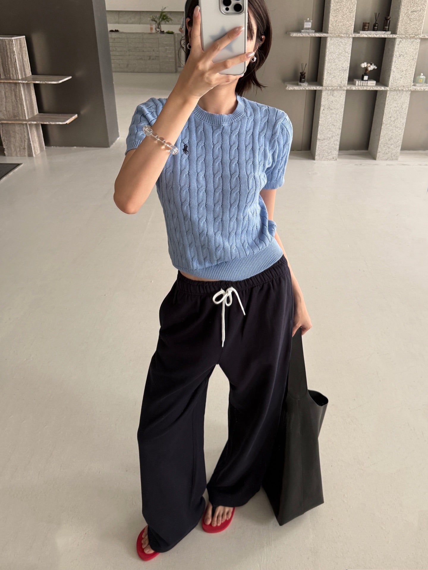 2026 Women’s RL Embroidered Casual Trousers  (FF727)