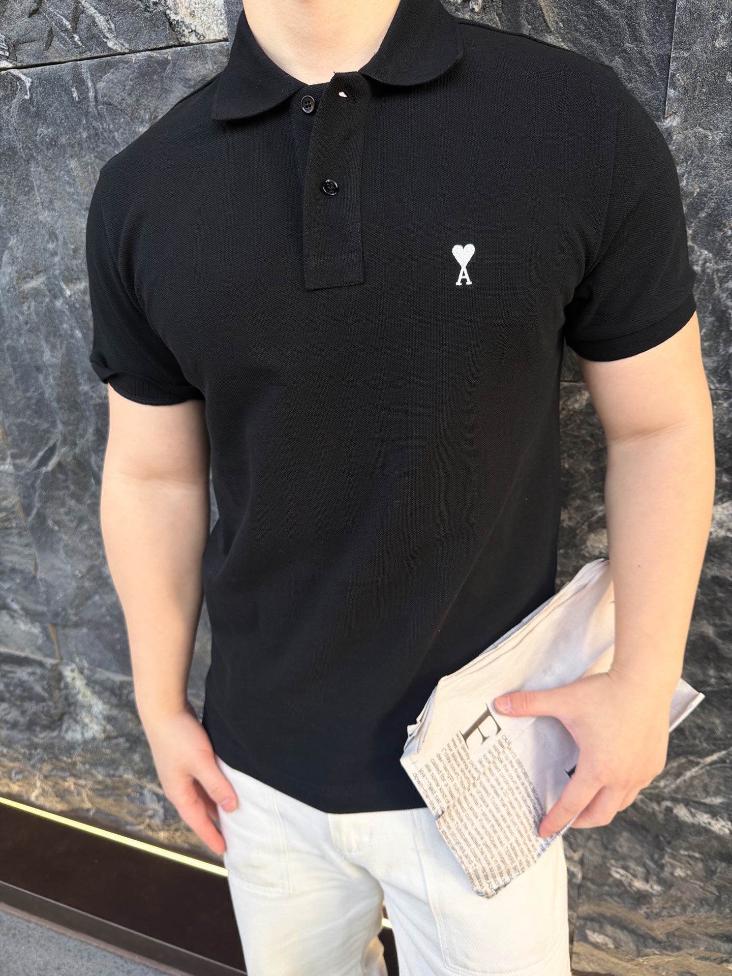 2026 Nova Sankta L Brodita Stria Poloĉemizo (MM025-A55)