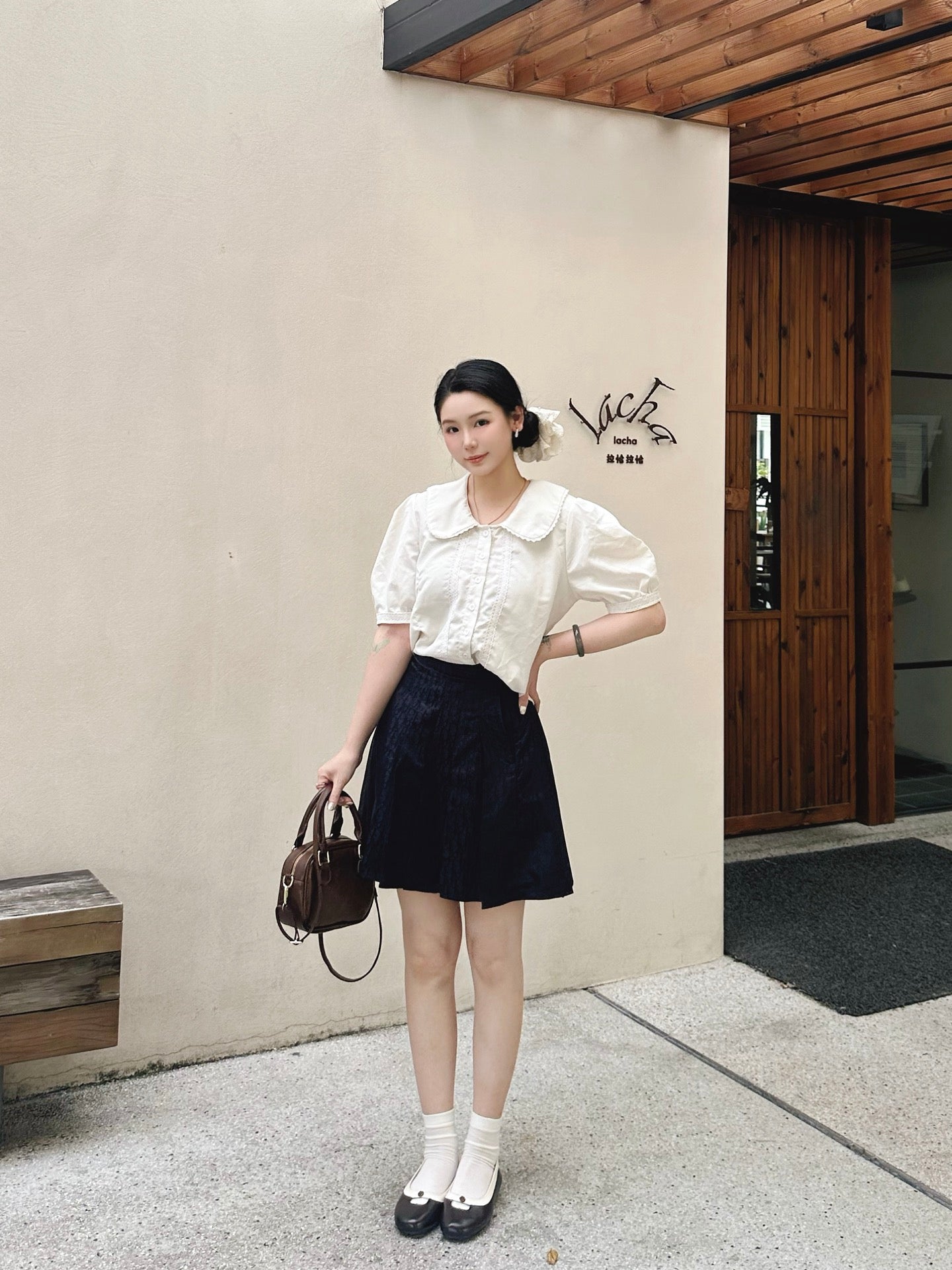 2026 Women’s CD Pleated Mini Skirt (DD106)