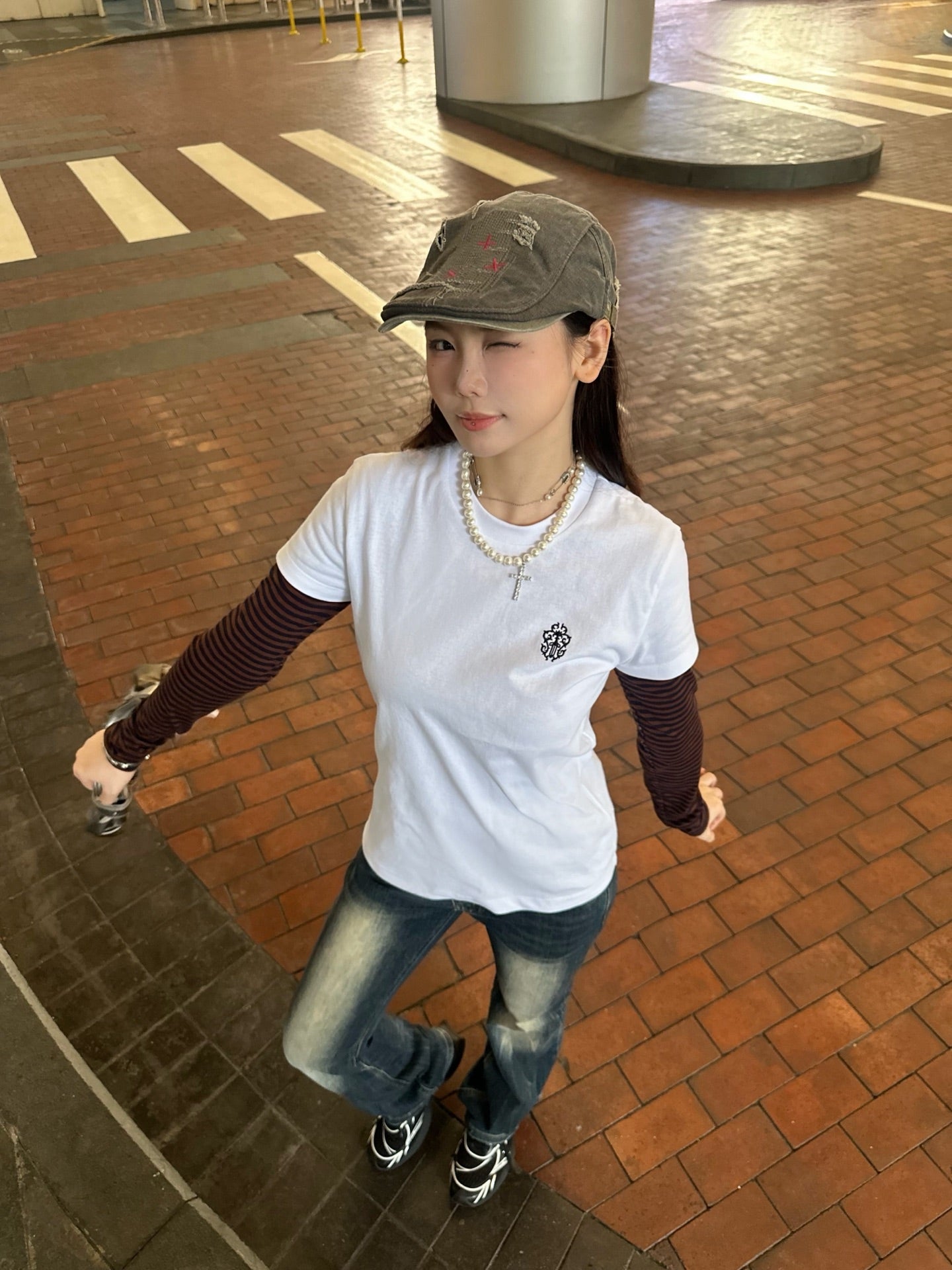 2026 Women’s CH Cross Motif Short-Sleeved T-Shirt (DD122)