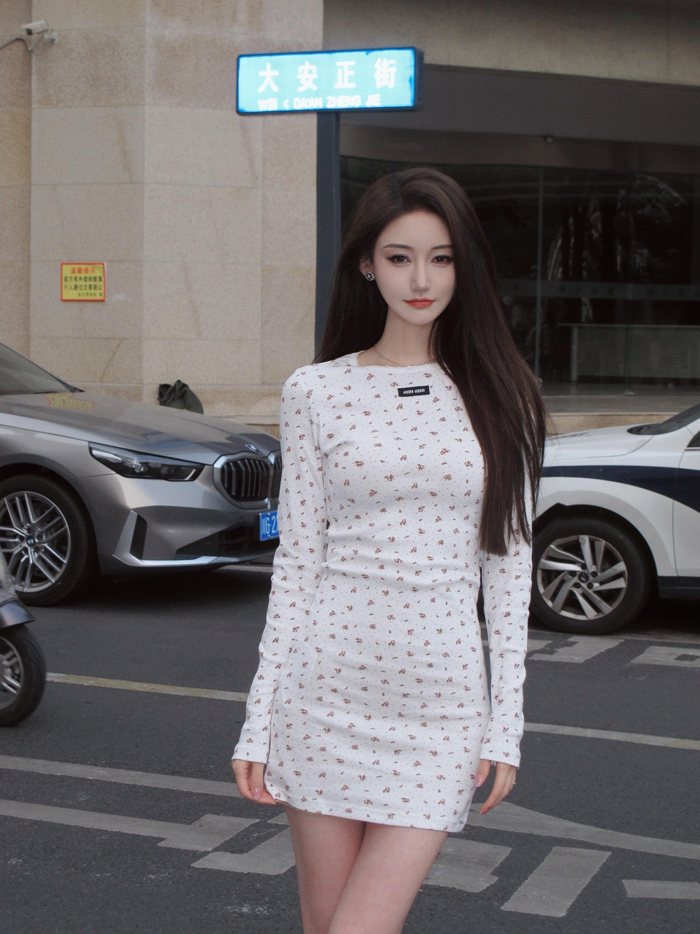 2026 Women’s MM Floral Long-Sleeved Dress (FF746)