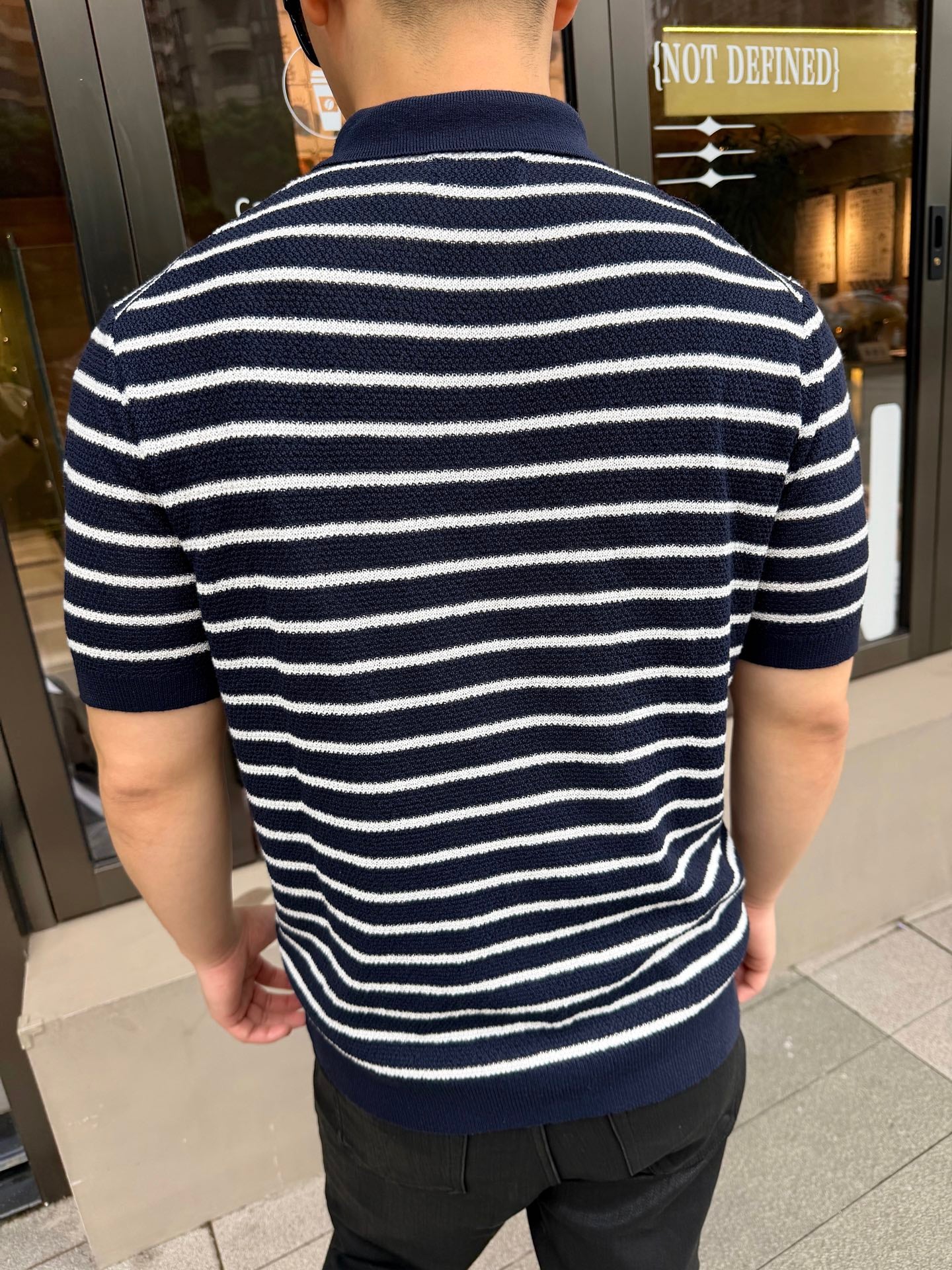 2026 New RL Embroidered Stripe Polo Neck Knit (CC985-A80)