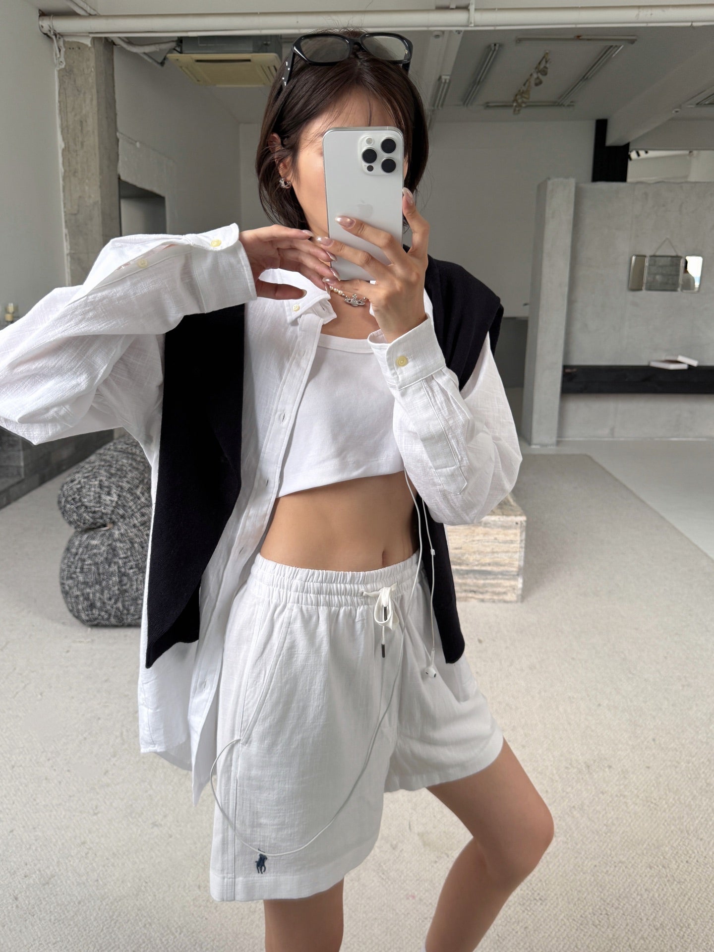 2026 Women’s RL Embroidered Linen Shorts (FF749)