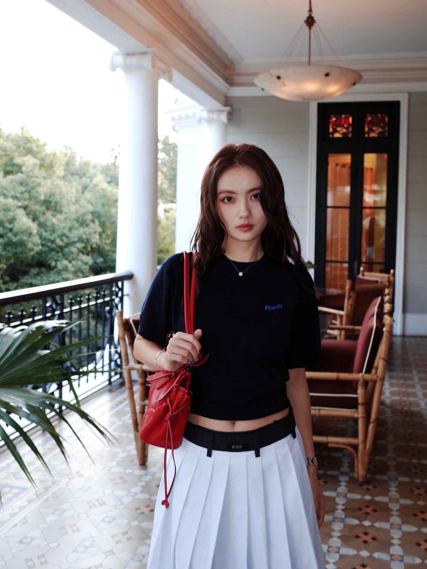 2026 Women’s Triangle Brand Embroidered Short-Sleeved Jumper (DD119)