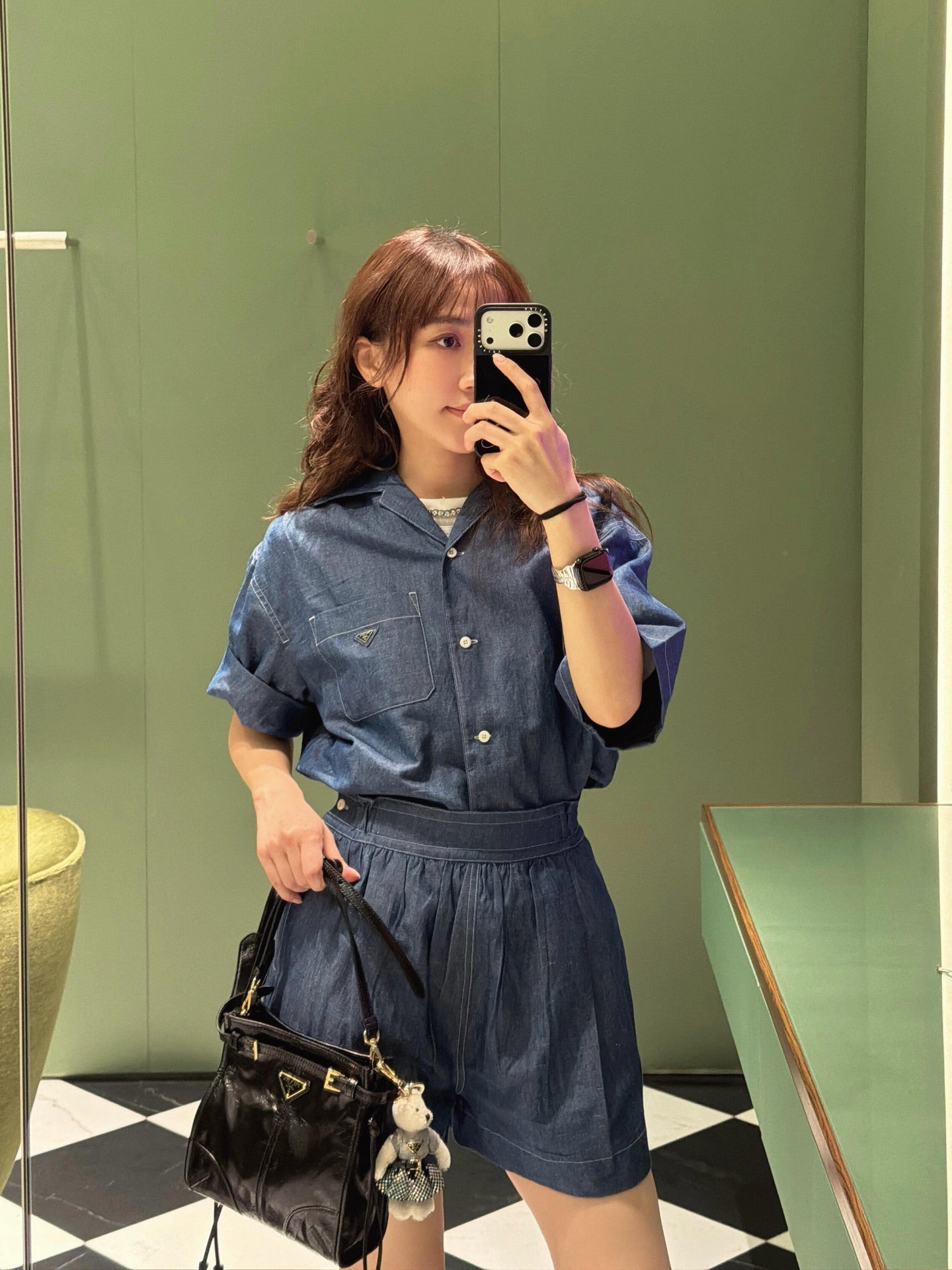 2026 Women’s Triangle Brand Denim Dress (DD121)