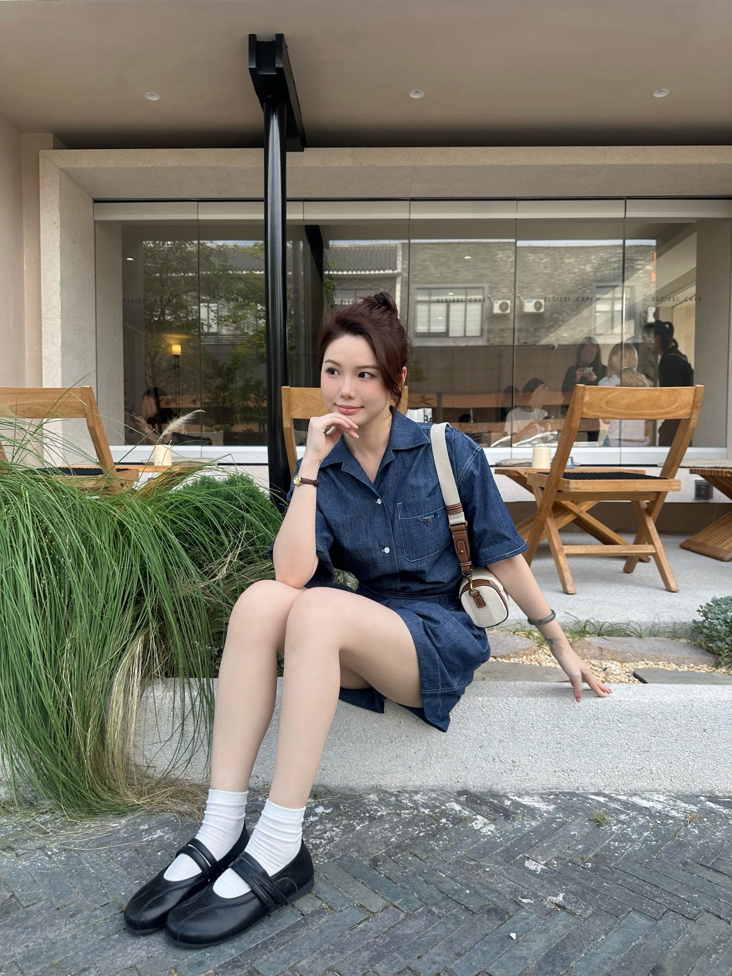 2026 Women’s Triangle Brand Denim Dress (DD121)