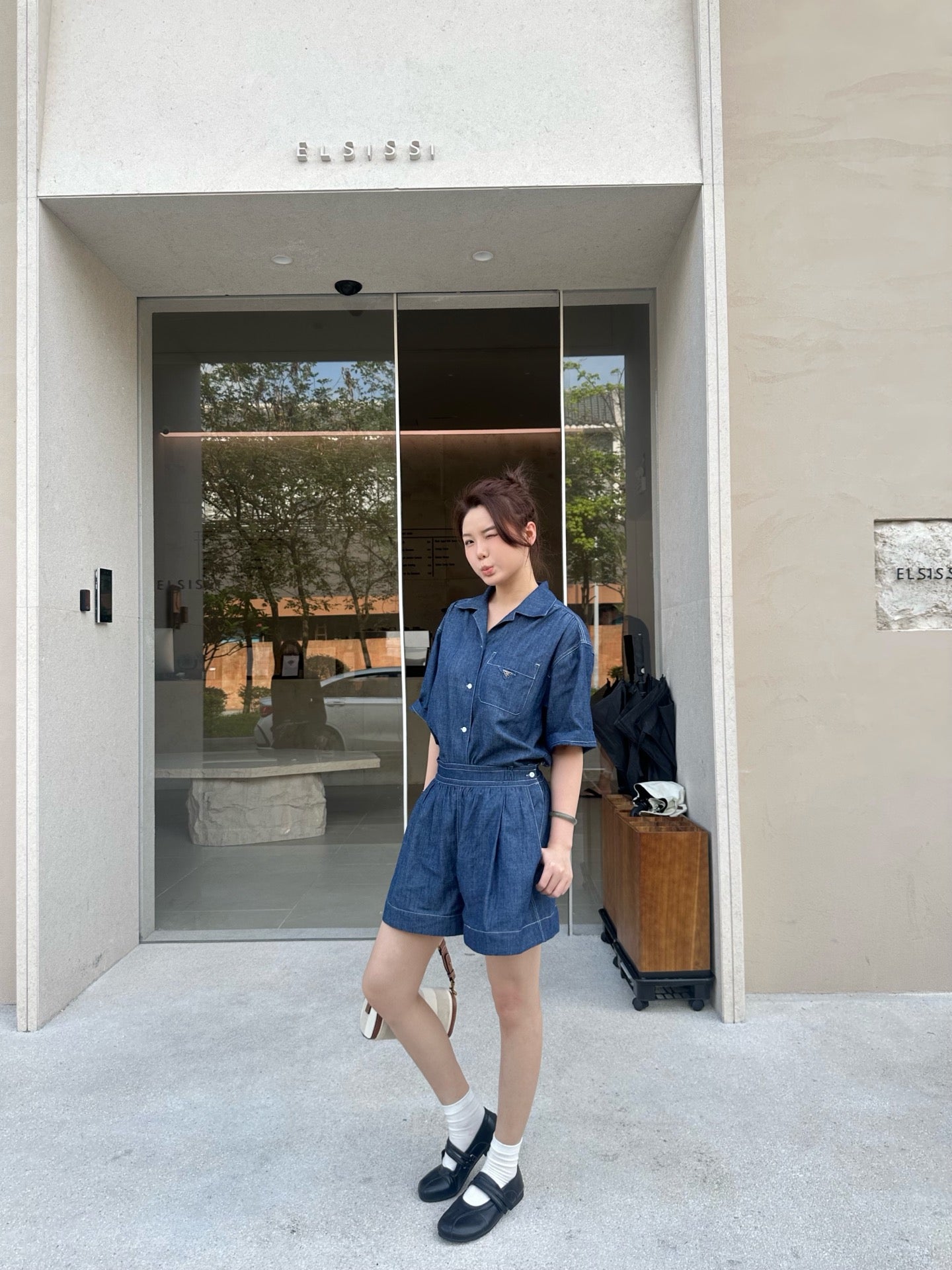 2026 Women’s Triangle Brand Denim Dress (DD121)