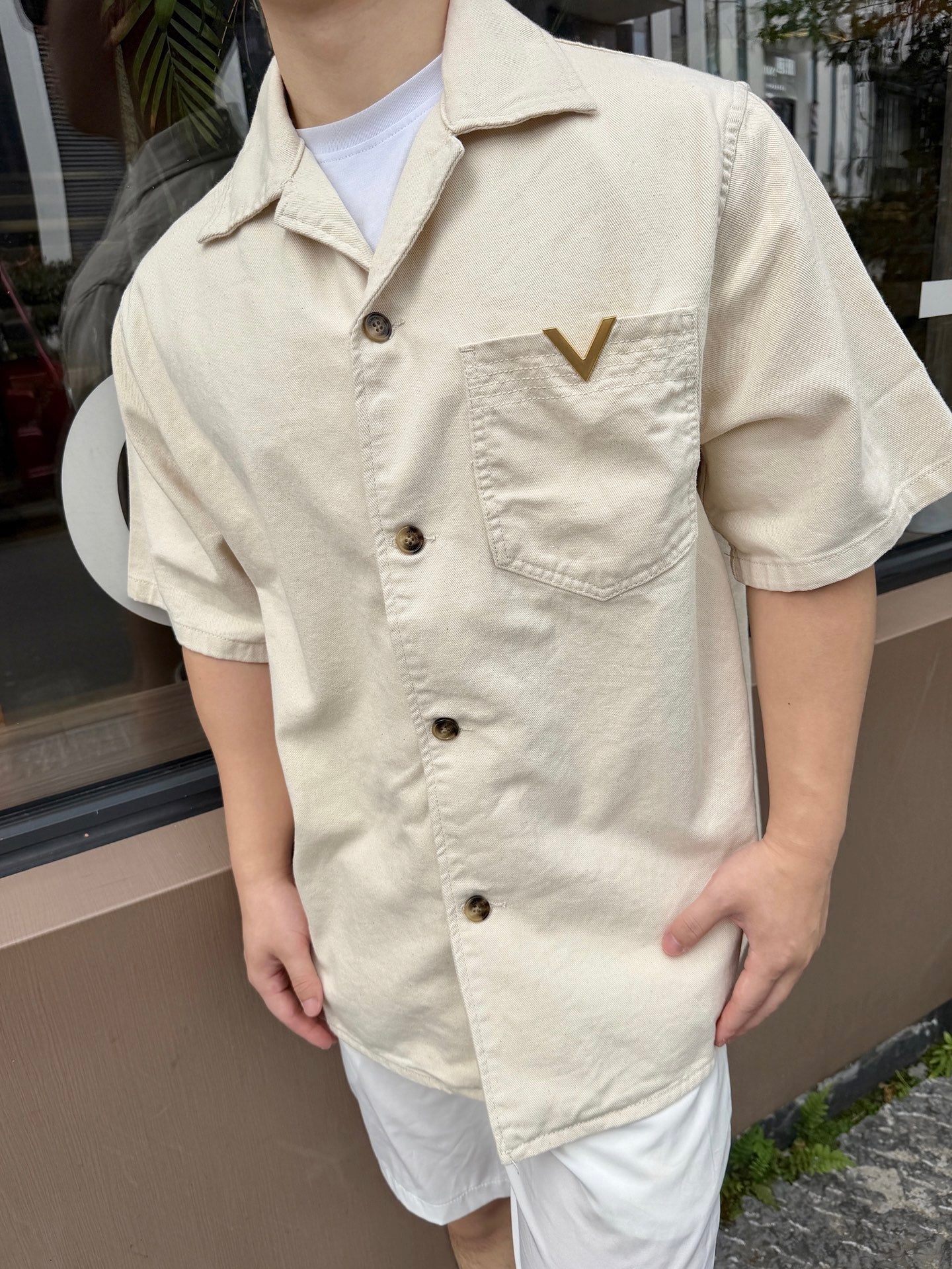 2026 New Triangle Brand Besticktes Poloshirt aus Wollmischung mit Reißverschluss vorne (25127-A70)