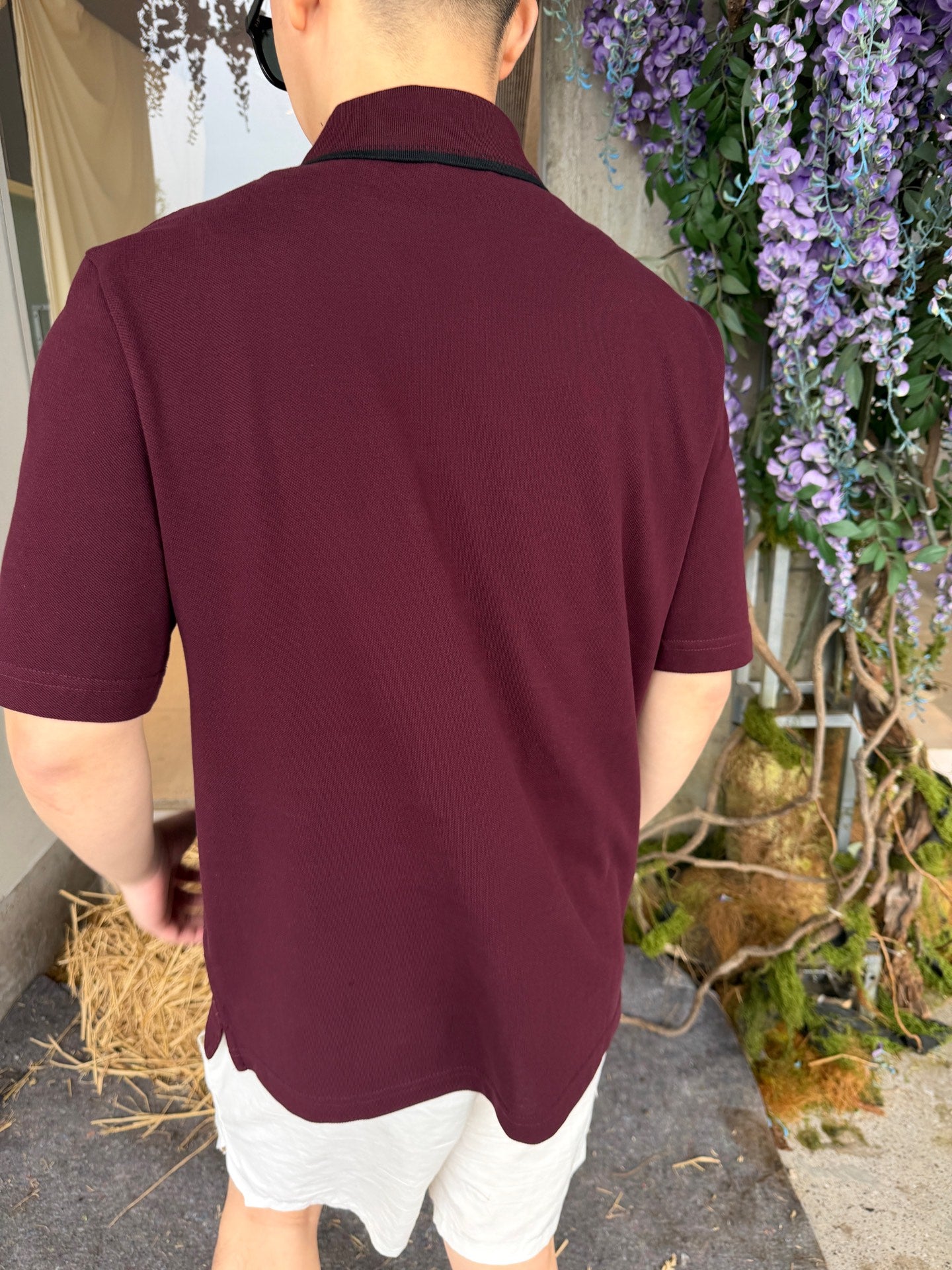 2026 New Saint L Poloshirt mit gestickten Streifen (MM025-A55)