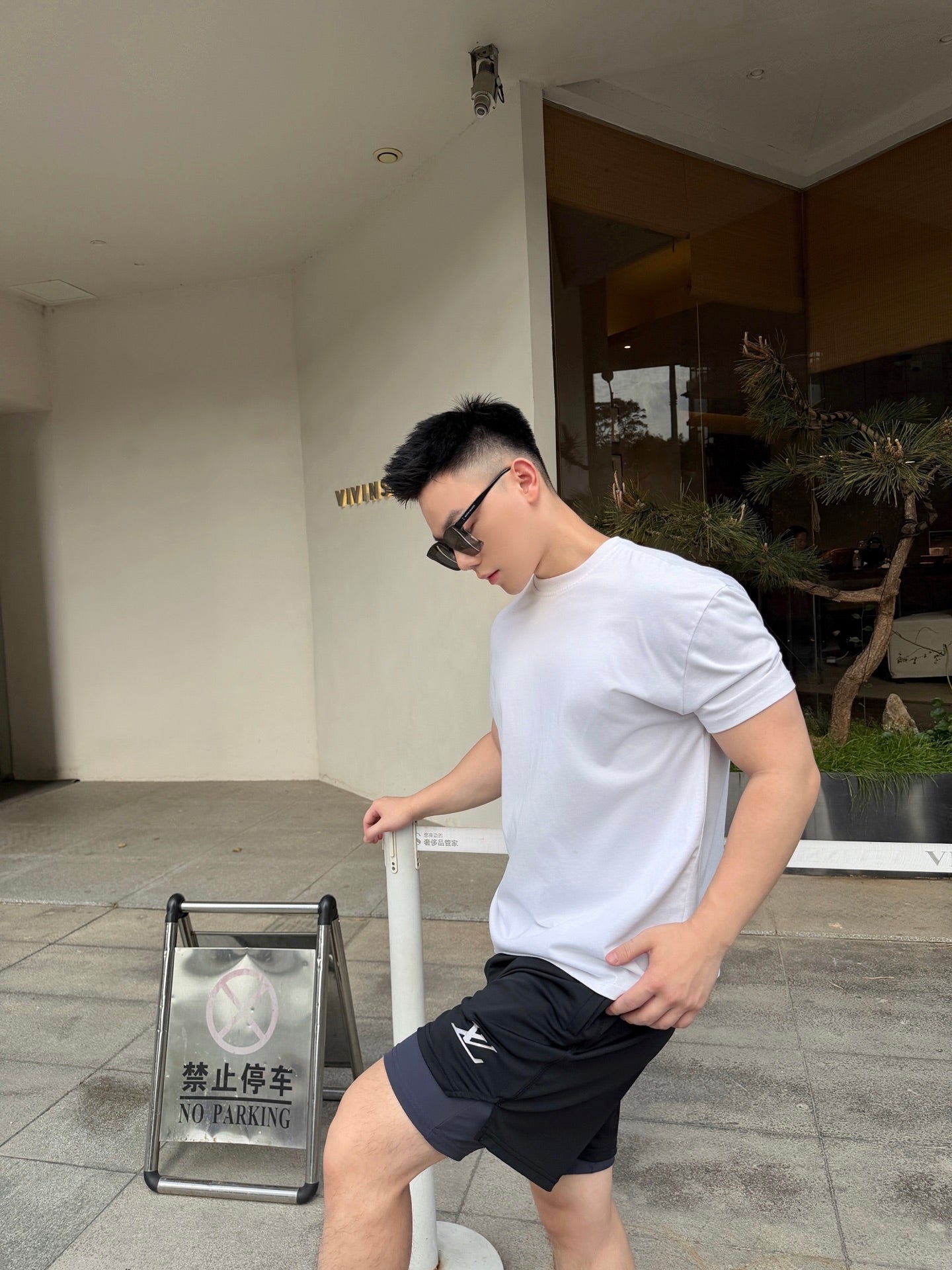 2026 New LY Logo Double-Layer Athletic Shorts (BB807-A65)