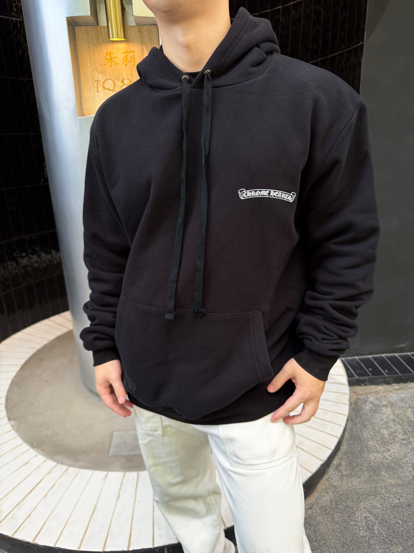 2026 New Model CH Cross-Design Printed Hooded Sweatshirt (AA676-B10)