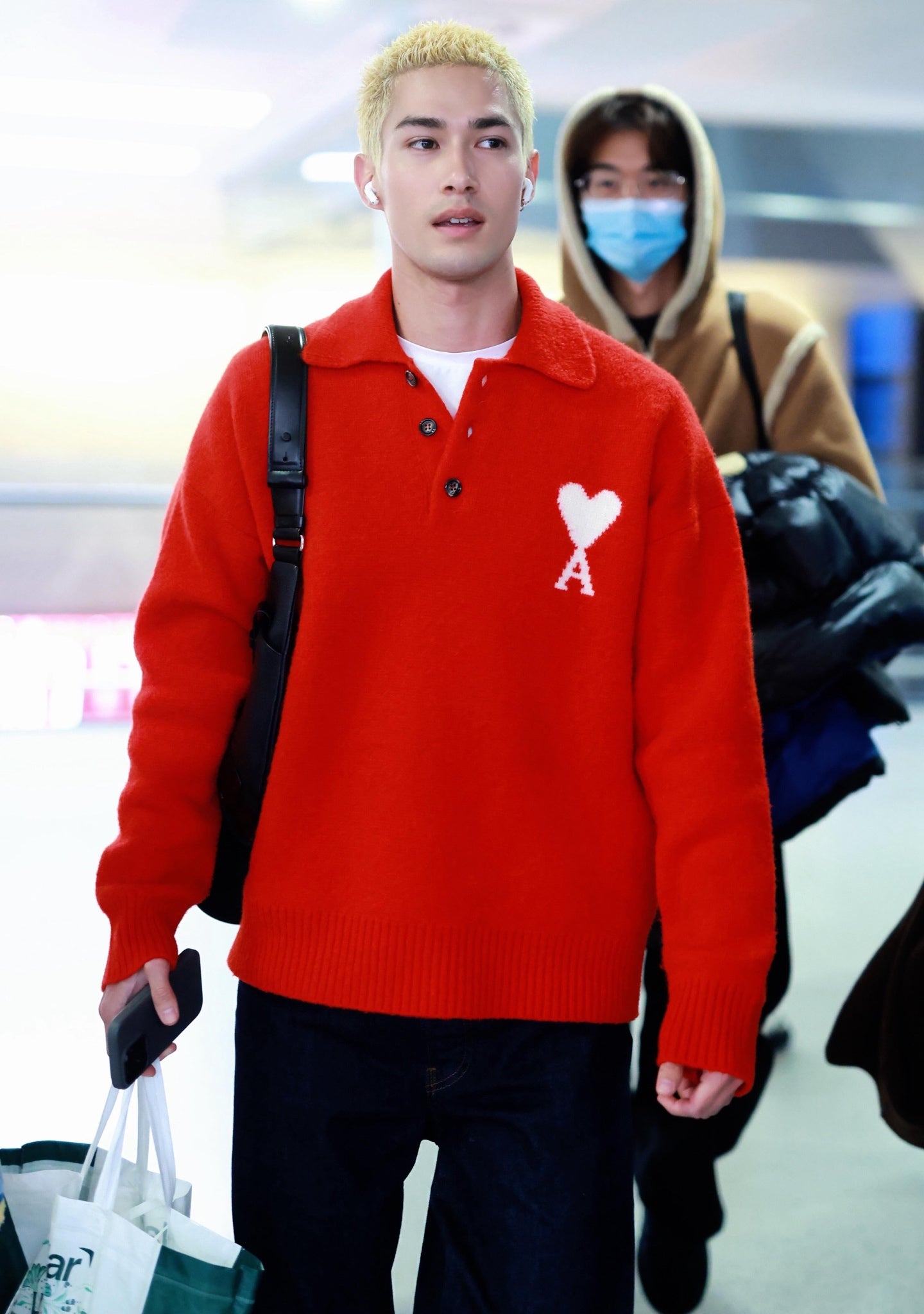 2026 New Model Heart A Heart Patterned Knitted Polo Shirt (AA648-B25)