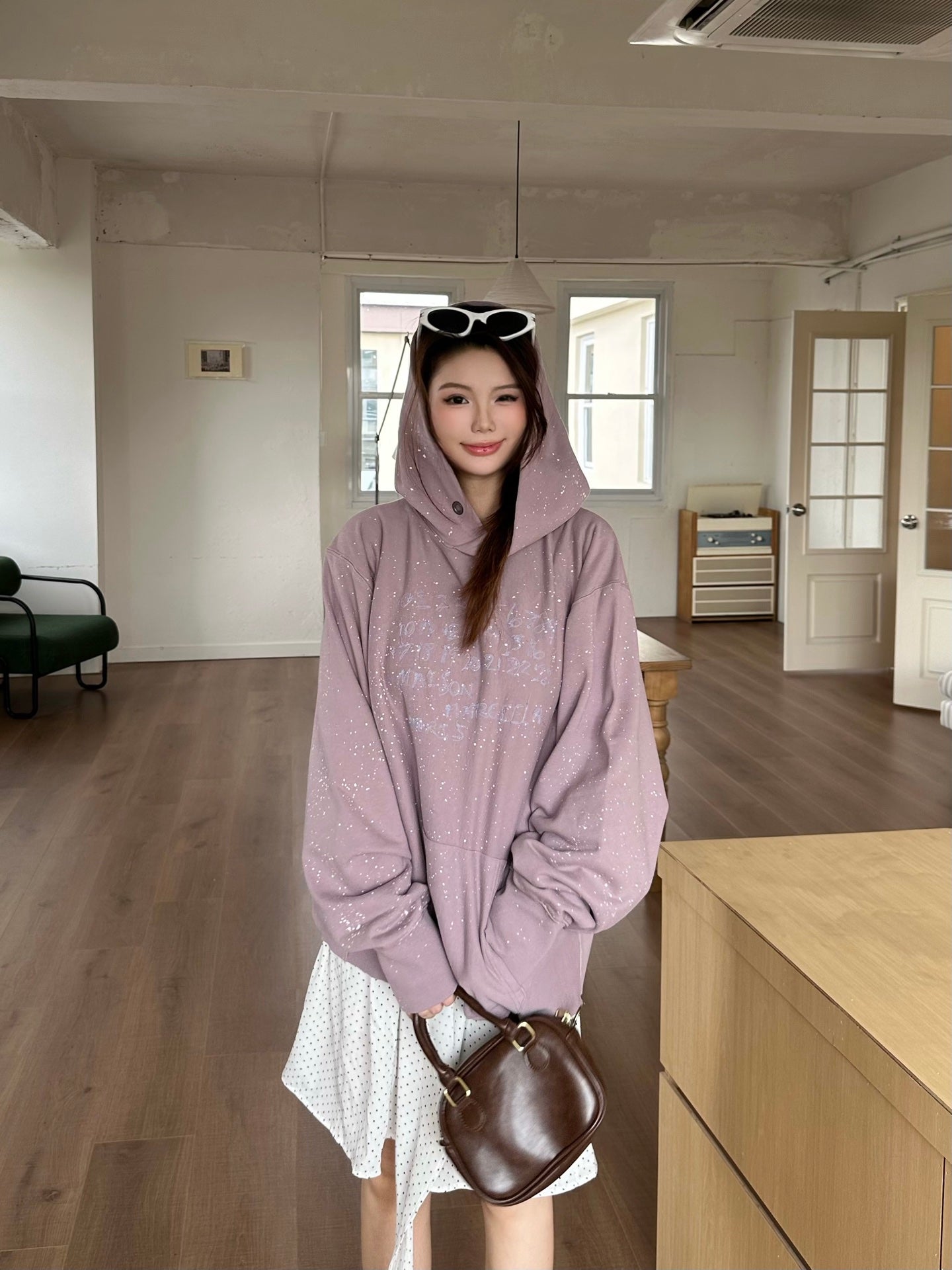 2026 Women's Mai Digital Gradient Hooded Sweatshirt (FF794)