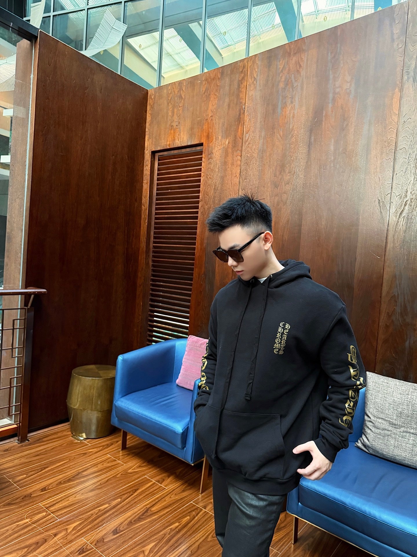 2026 New Model CH Logo Printed Hooded Sweatshirt (AA690-B10)