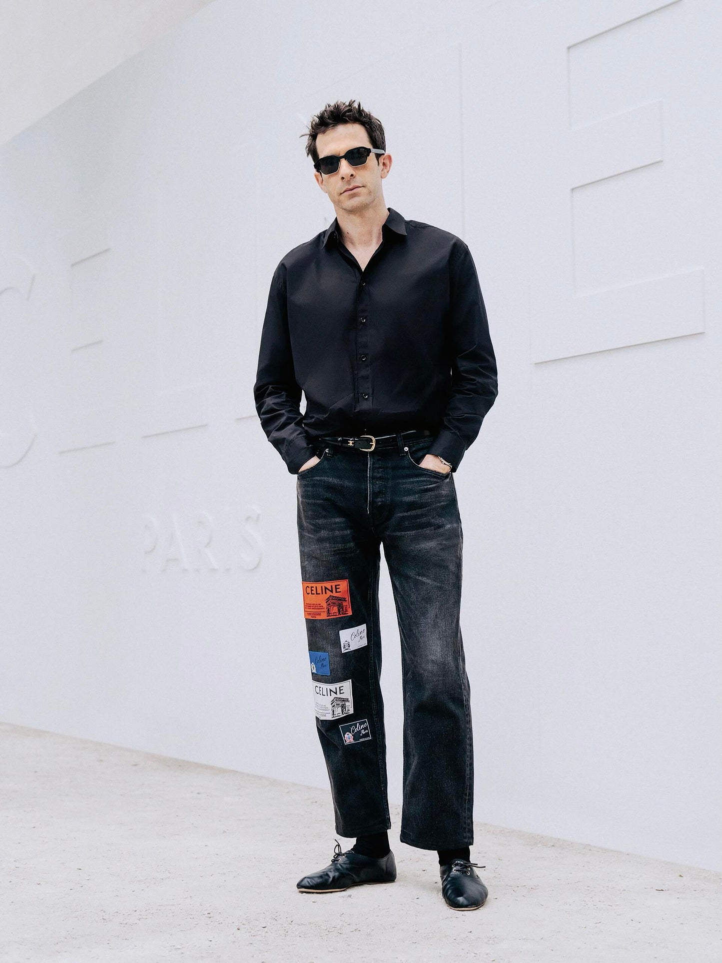 2026 New Model Ce Leather Embroidered Denim Pants (BB4007-B65)