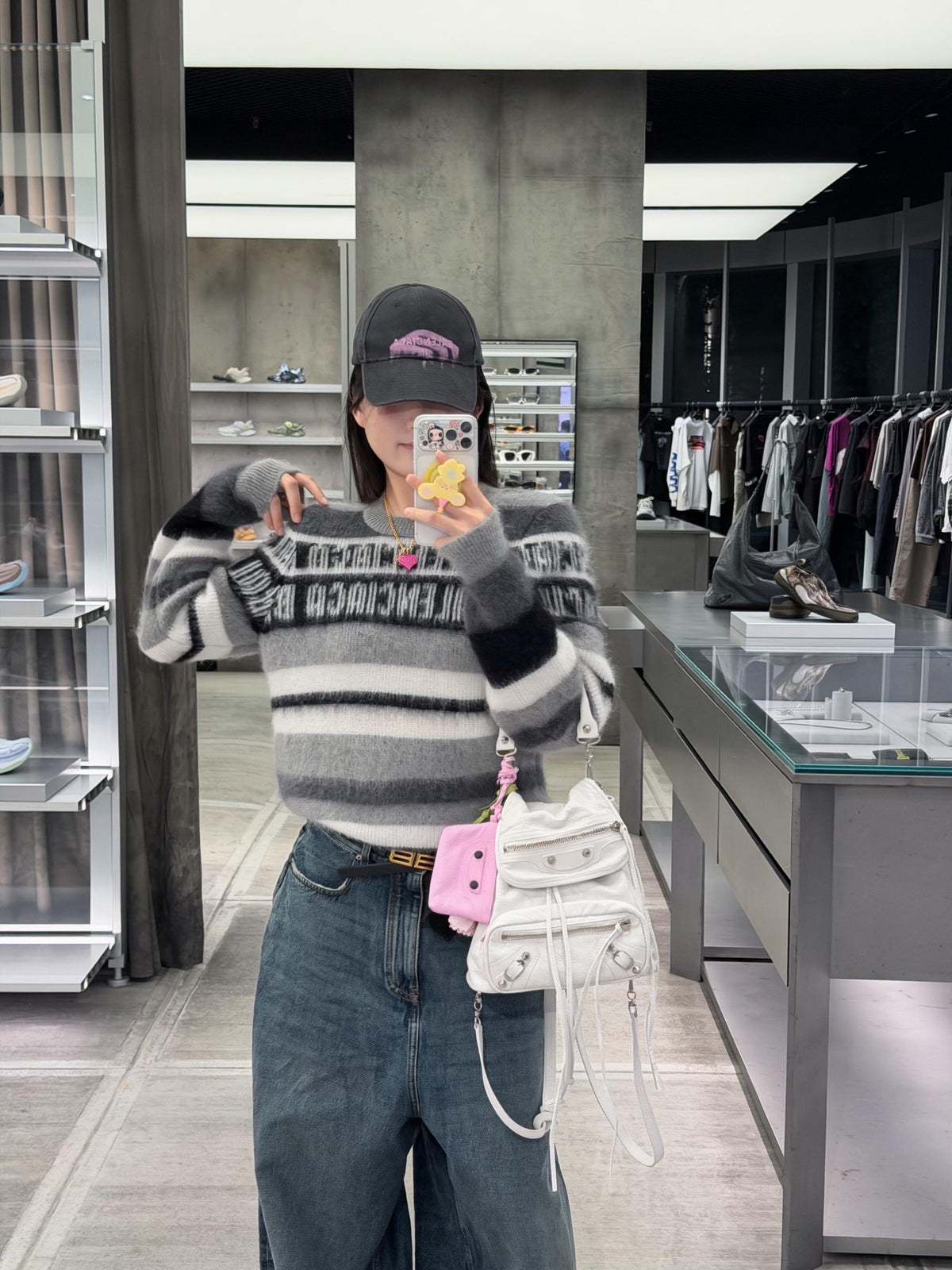 2026 new model Balen logo letter stripe sweater (AA1024-B40)