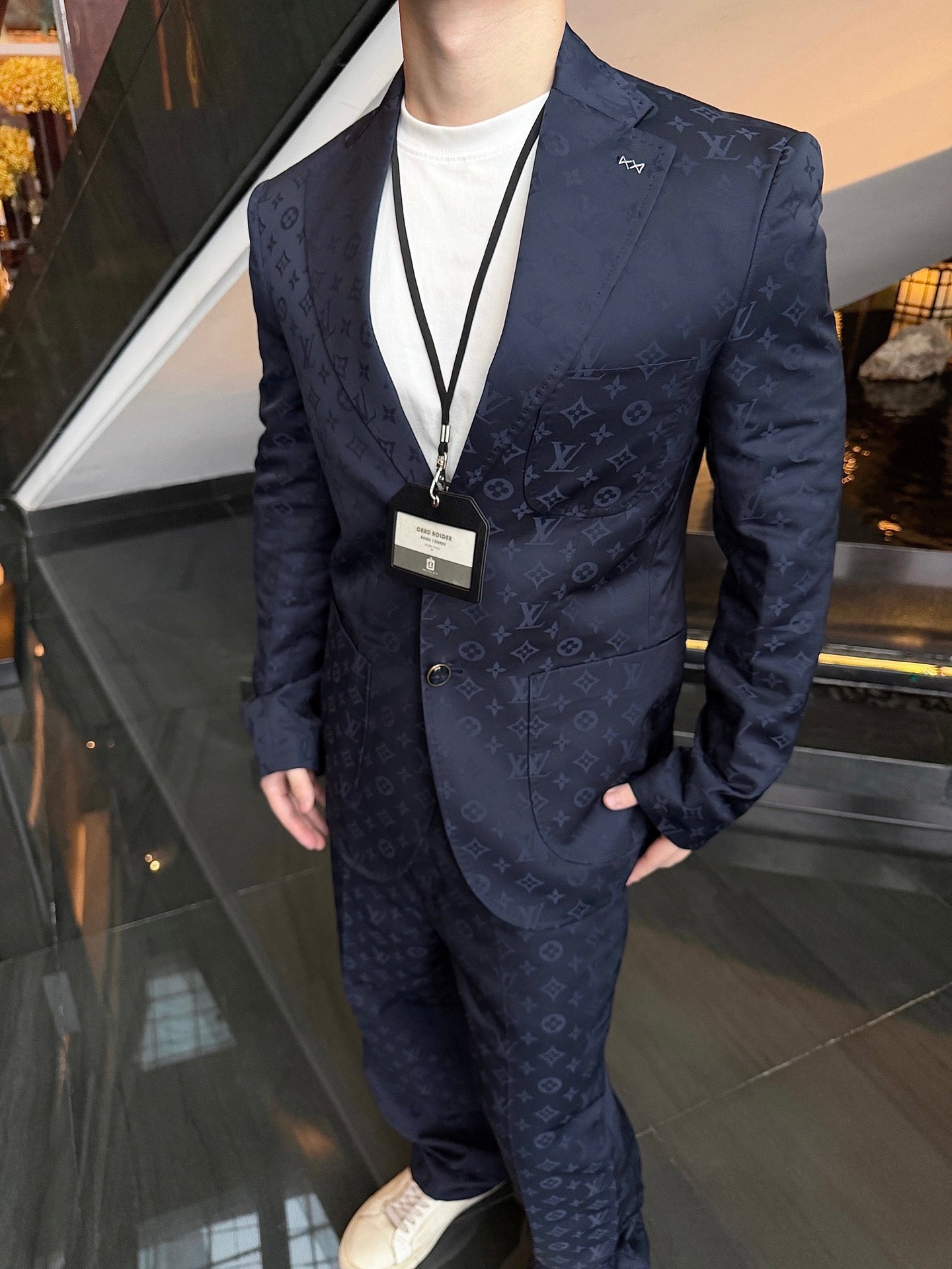 2026 new model LY logo jacquard suit pants (BB910-B85)