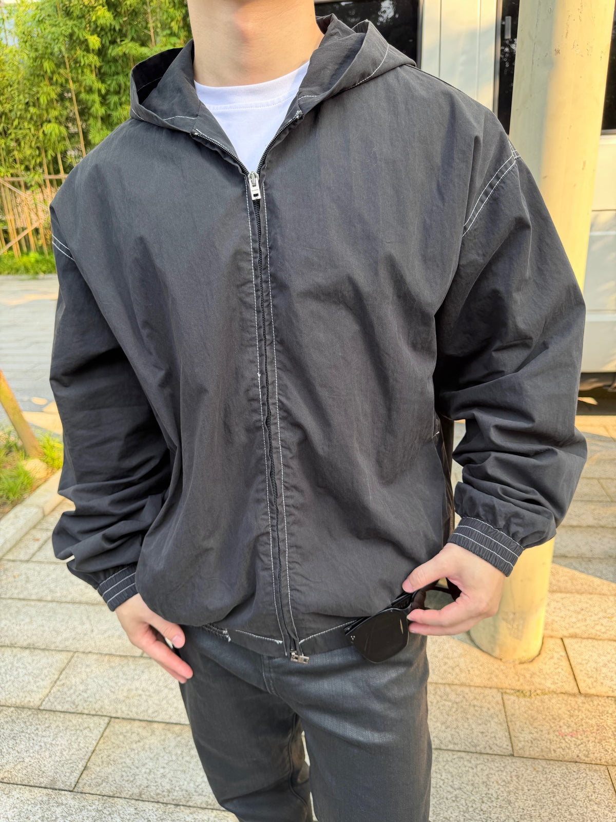 2026 new model Acn logo-printed hooded coat (BB4017-B90)