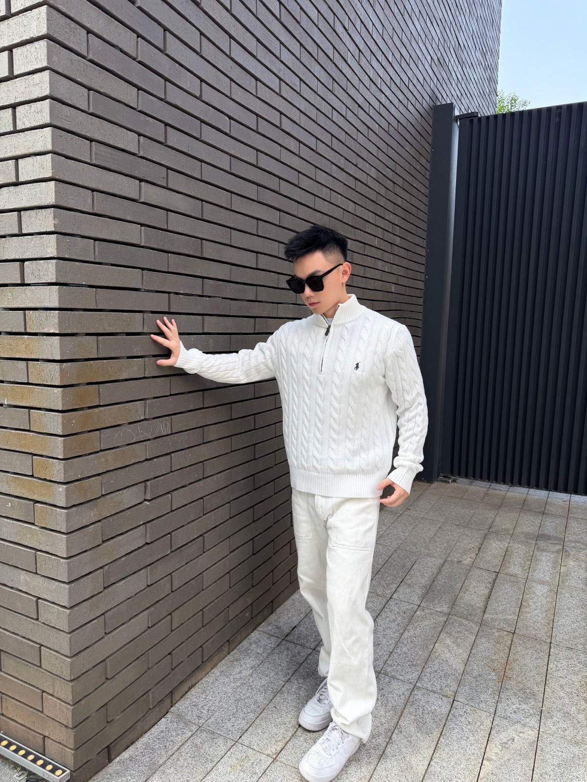 2026 New RL Decorative Knot Zip Knit Sweater (CC919-B30)