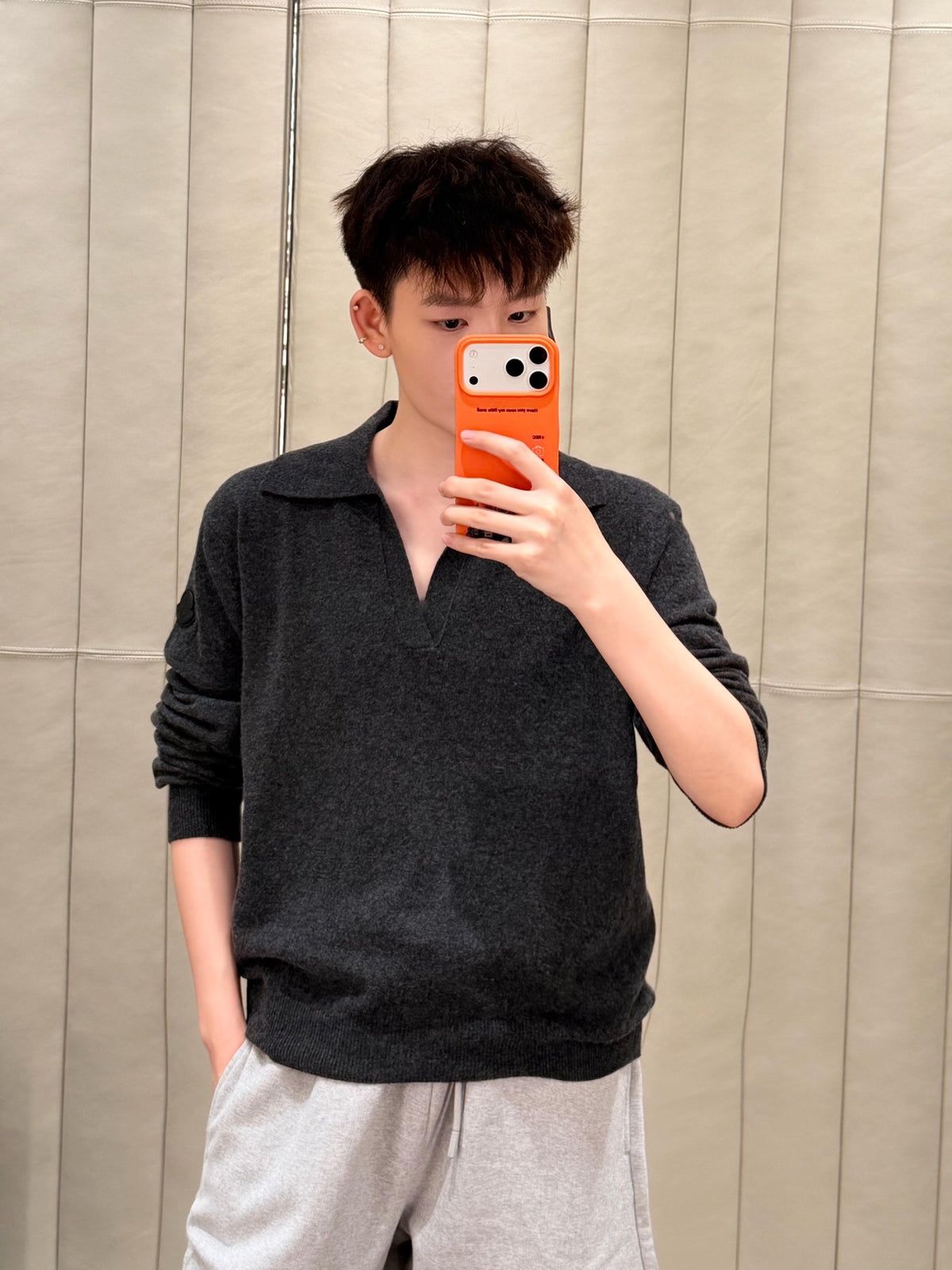 2026 New Model Mon Logo Wool Polo Shirt (AA1041-B25)