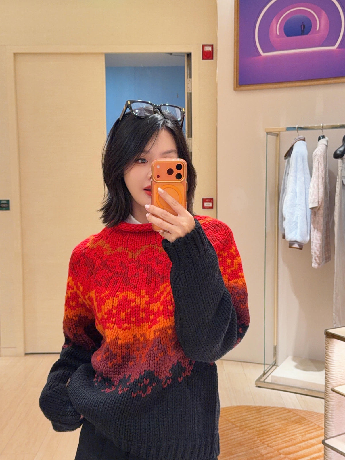 2026 New Model LY Logo Volcano Plaid Sweater (AA1019-C00)