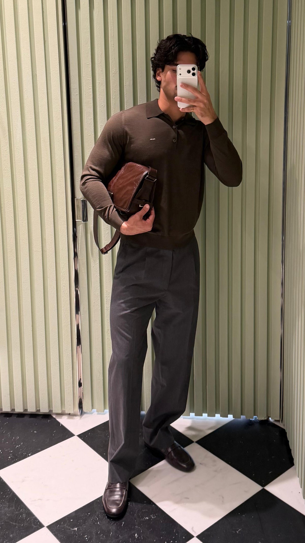 2026 New Model Triangle Brand Embroidered Polo Neck Sweater (CC7033-B10)